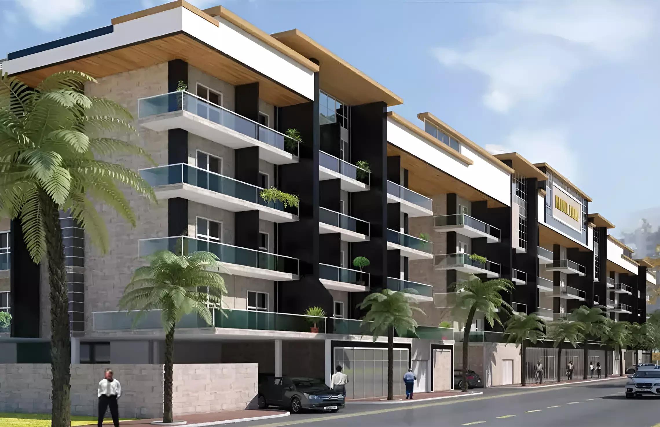 Marwa Heights exterior facade view, Jumeirah Village Circle, Dubai
