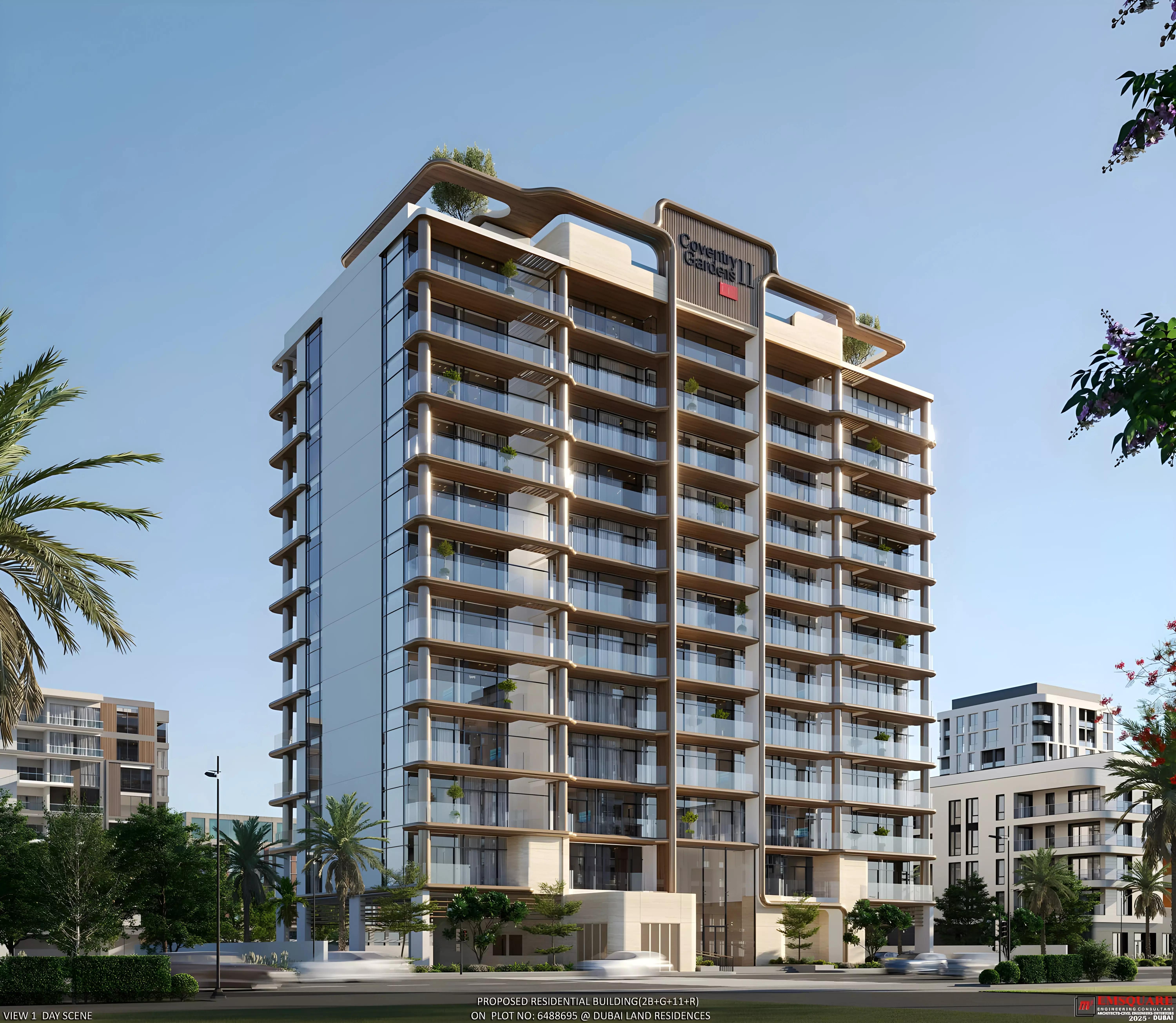 Coventry Gardens Phase 2 landscaped gardens and community area, Dubai