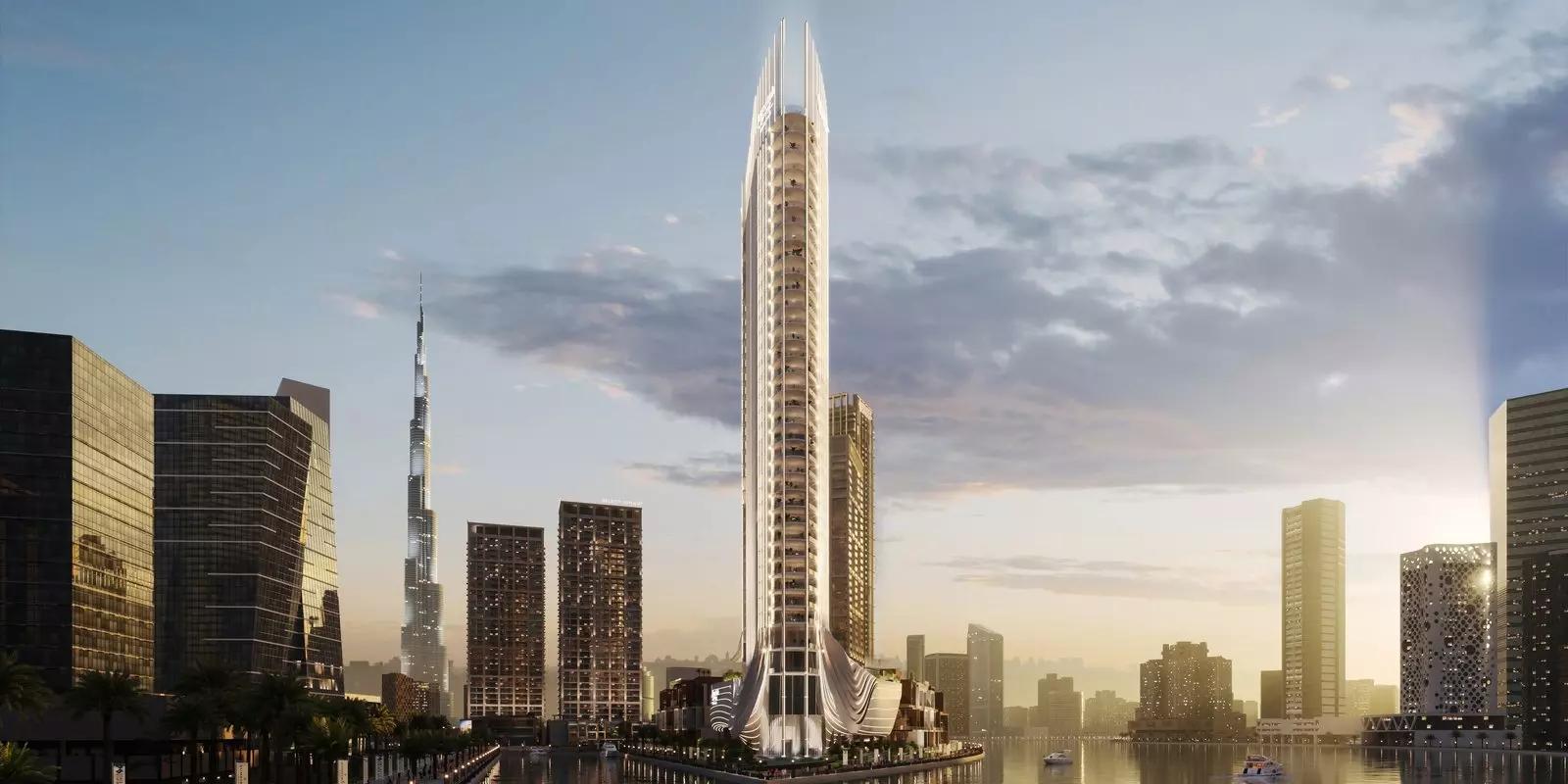 Jumeirah Living Business Bay kitchen with fitted appliances, Business Bay, Dubai