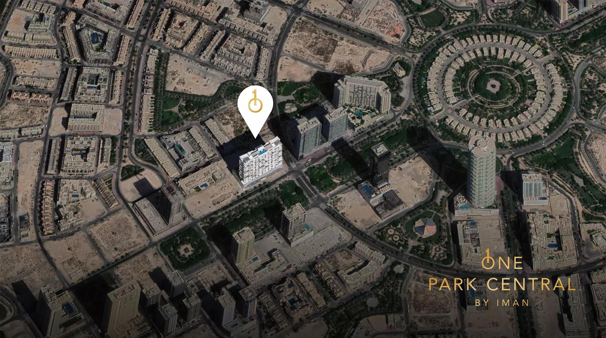 One Park Central master plan layout, Jumeirah Village Circle, Dubai