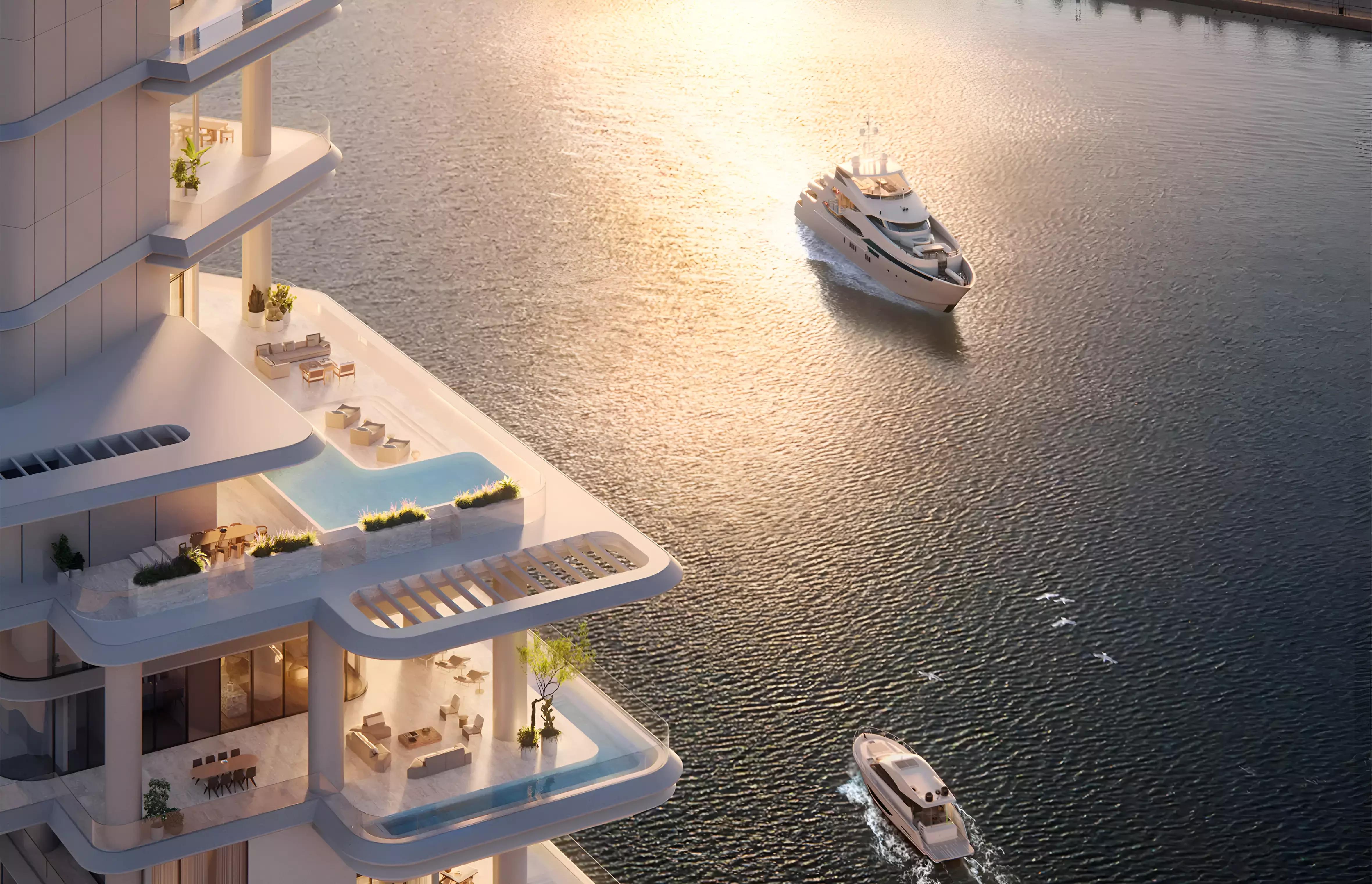 Vela Dorchester Collection exterior tower view, Business Bay, Dubai
