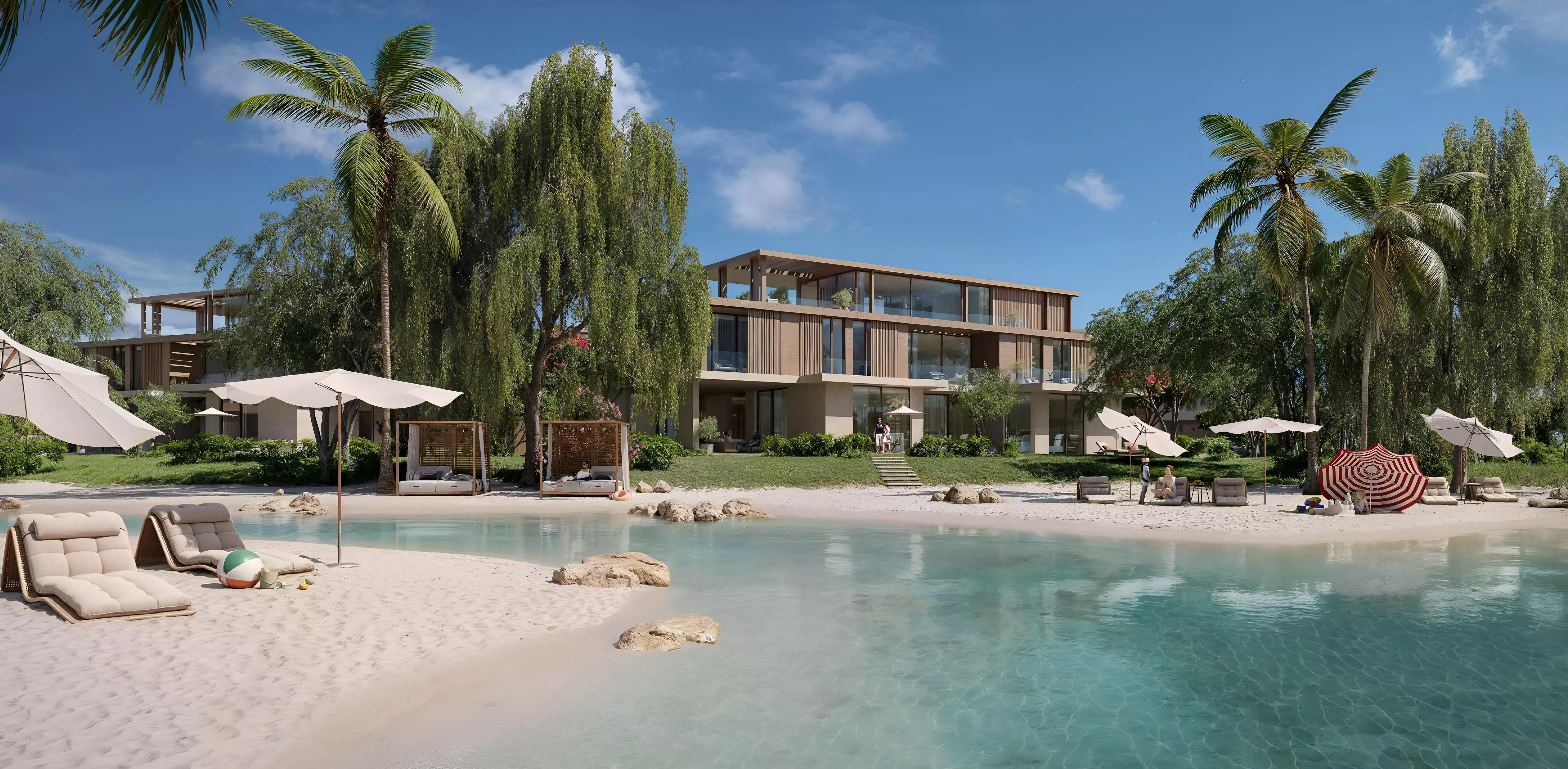 The Acres Phase 2 villa facade and driveway view, Dubai Land