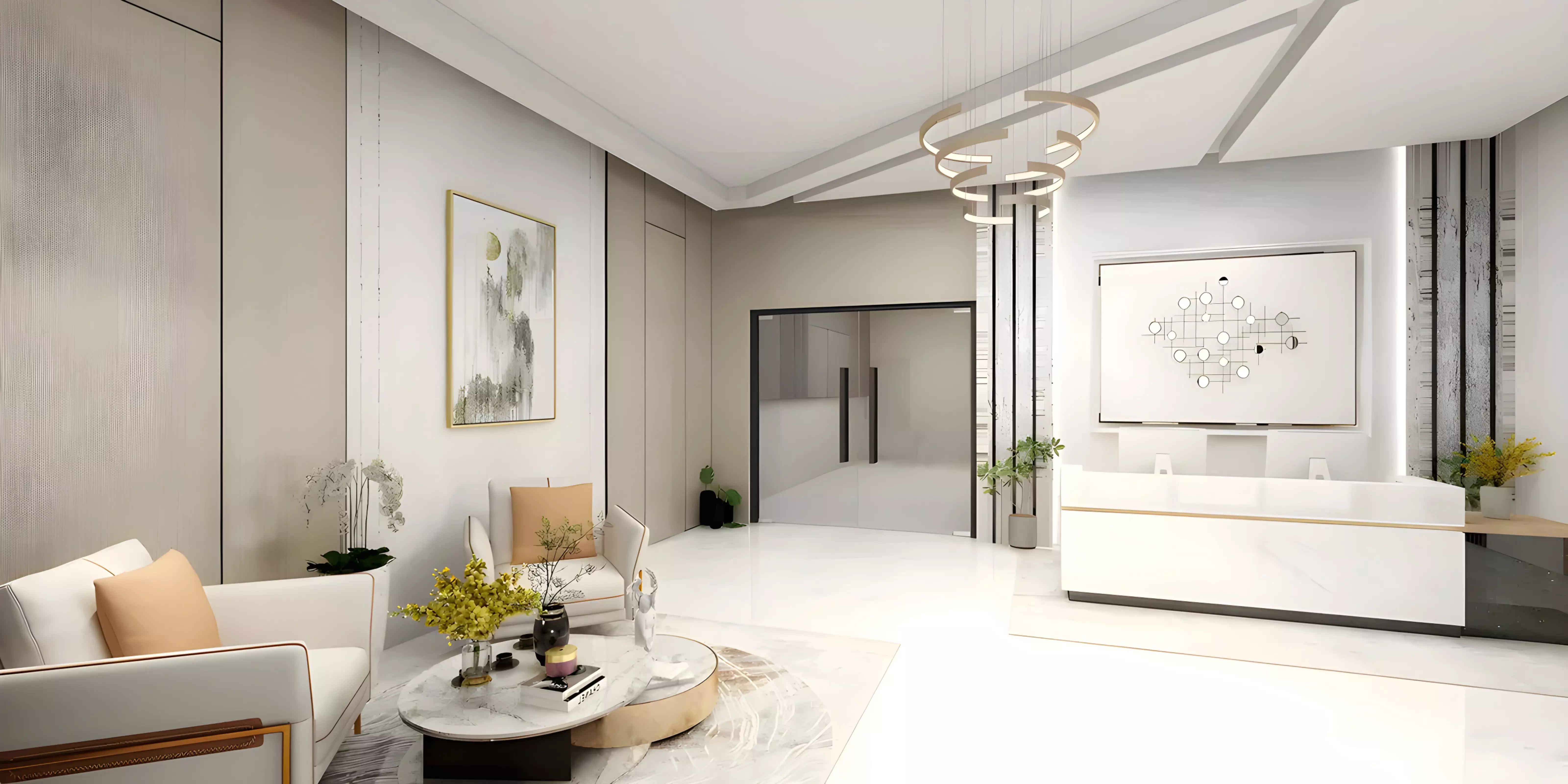 Gymnasium interior at The East Crest by Meteora, Jumeirah Village Circle, Dubai