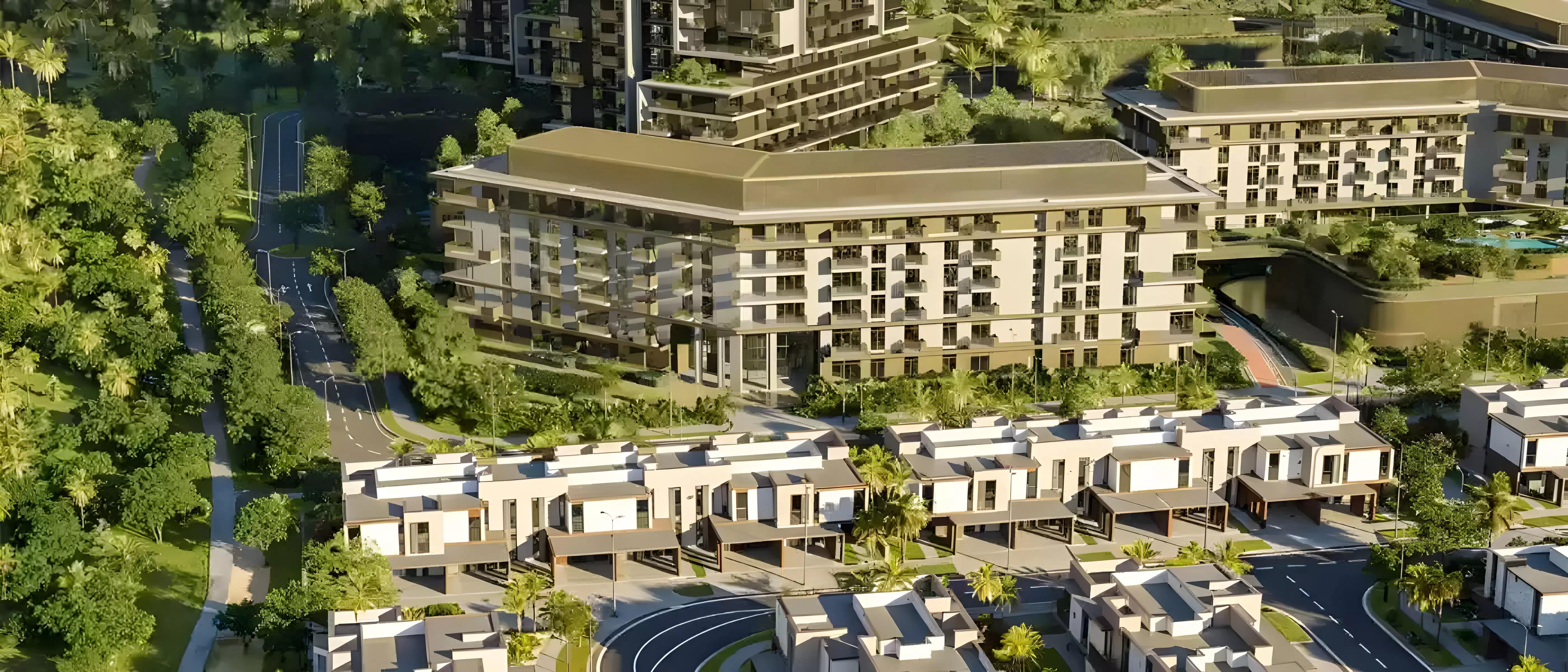 Grid Residence apartment building exterior render at Athlon by Aldar, Dubai