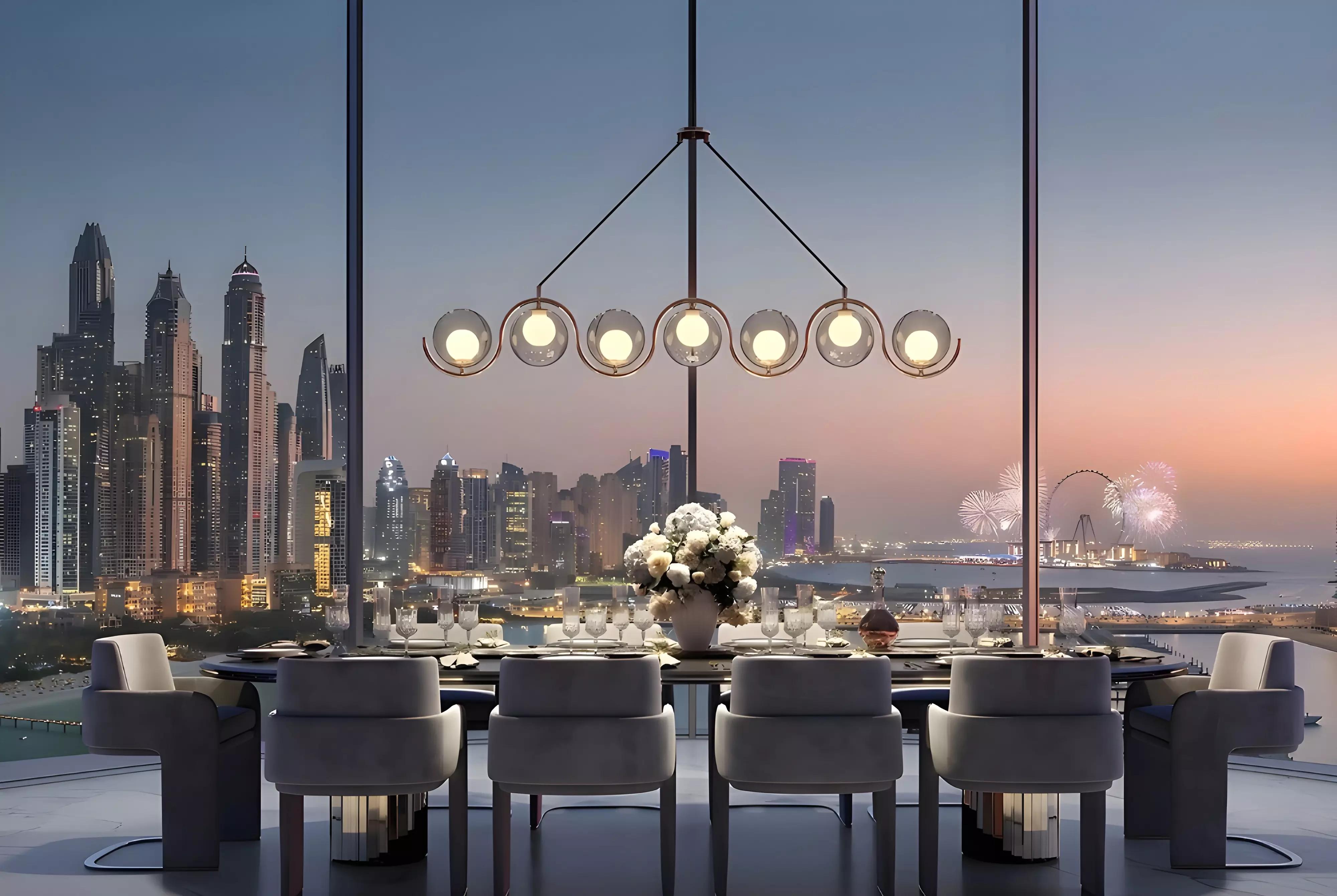 Omniyat Bespoke interior living space, Palm Jumeirah