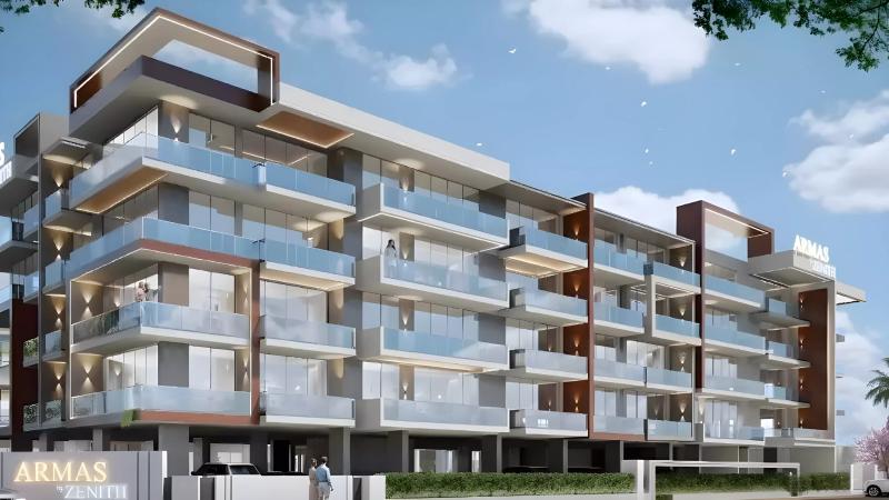 Armas by Zenith apartment building exterior render, Dubai South, Dubai