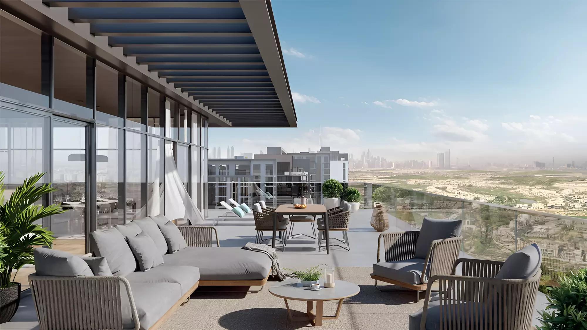 Building amenity area at Ellington House Phase 2, Dubai Hills Estate