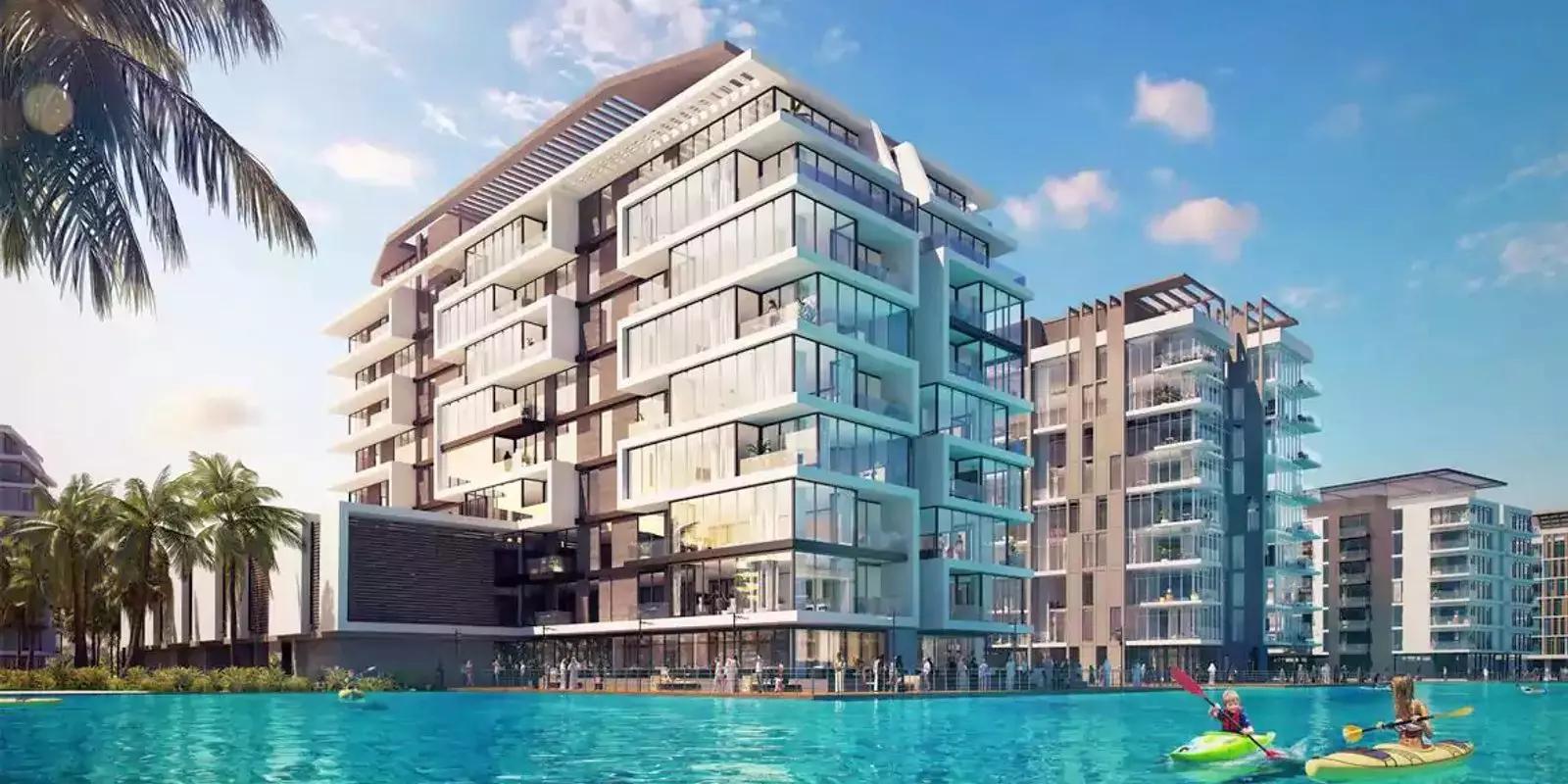 Residential courtyard view at Residences 11, District One, Dubai
