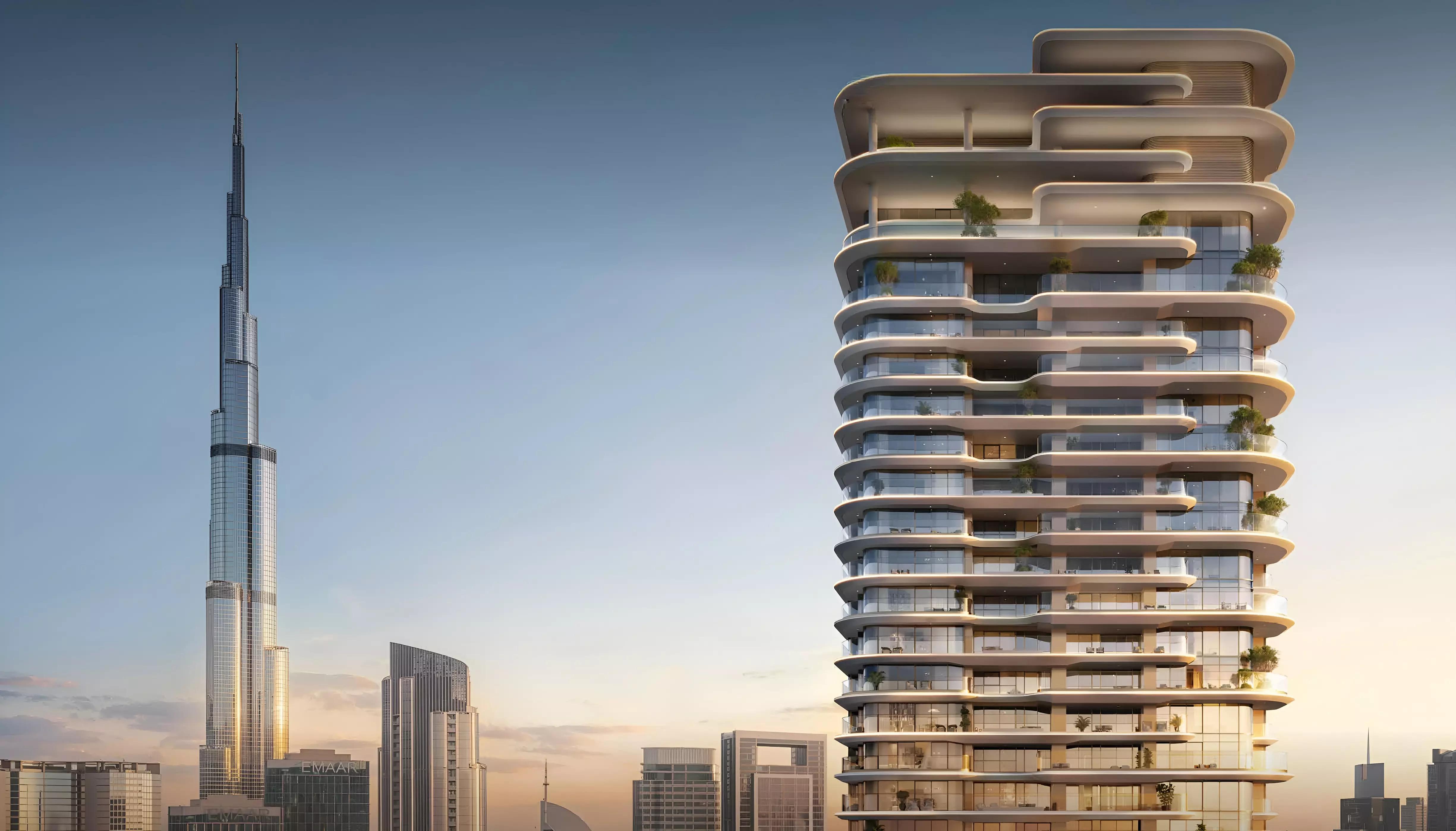 Avarra by Palace exterior facade view, Business Bay, Dubai