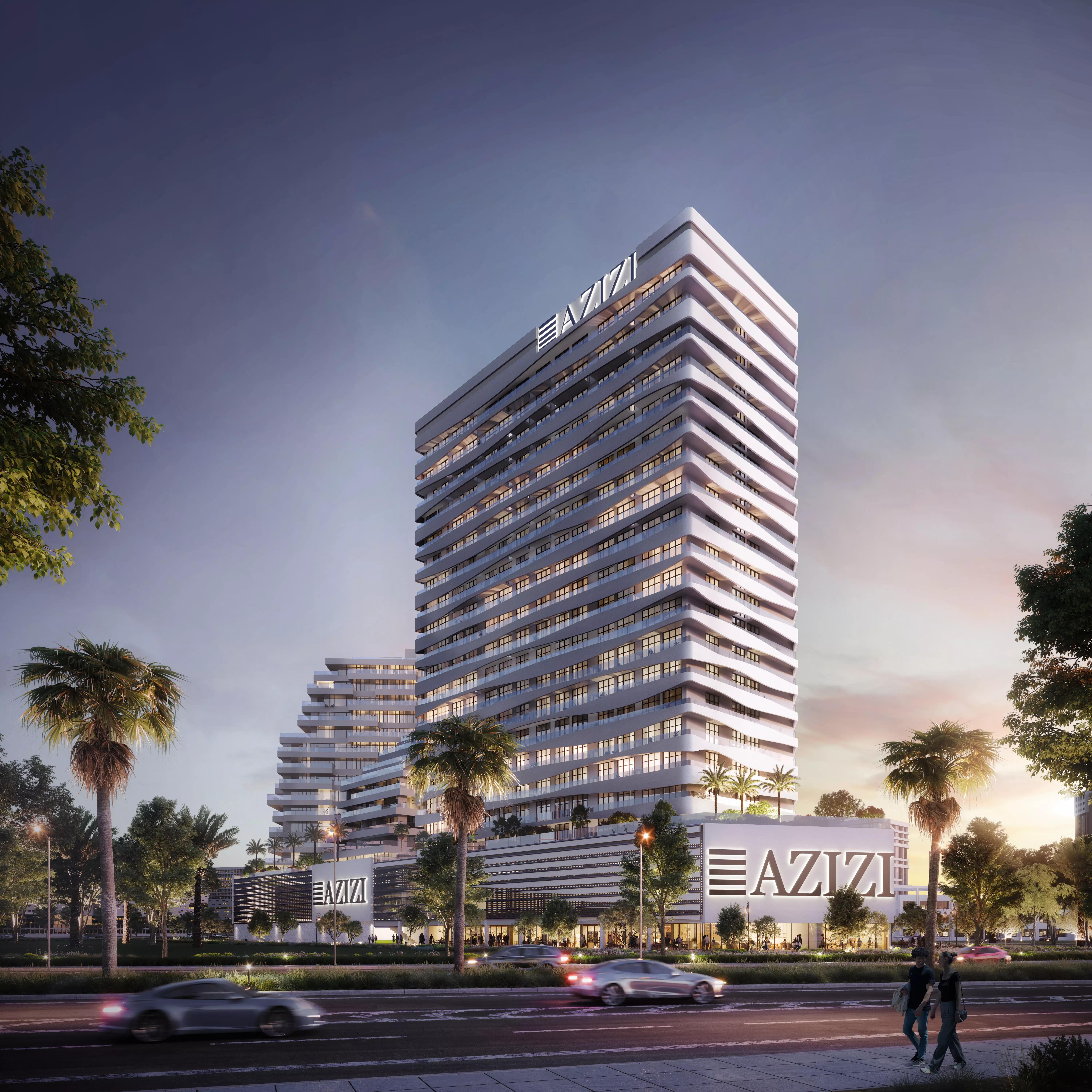 Apartment living room interior at Creek Views Phase 3 by Azizi, Al Jaddaf