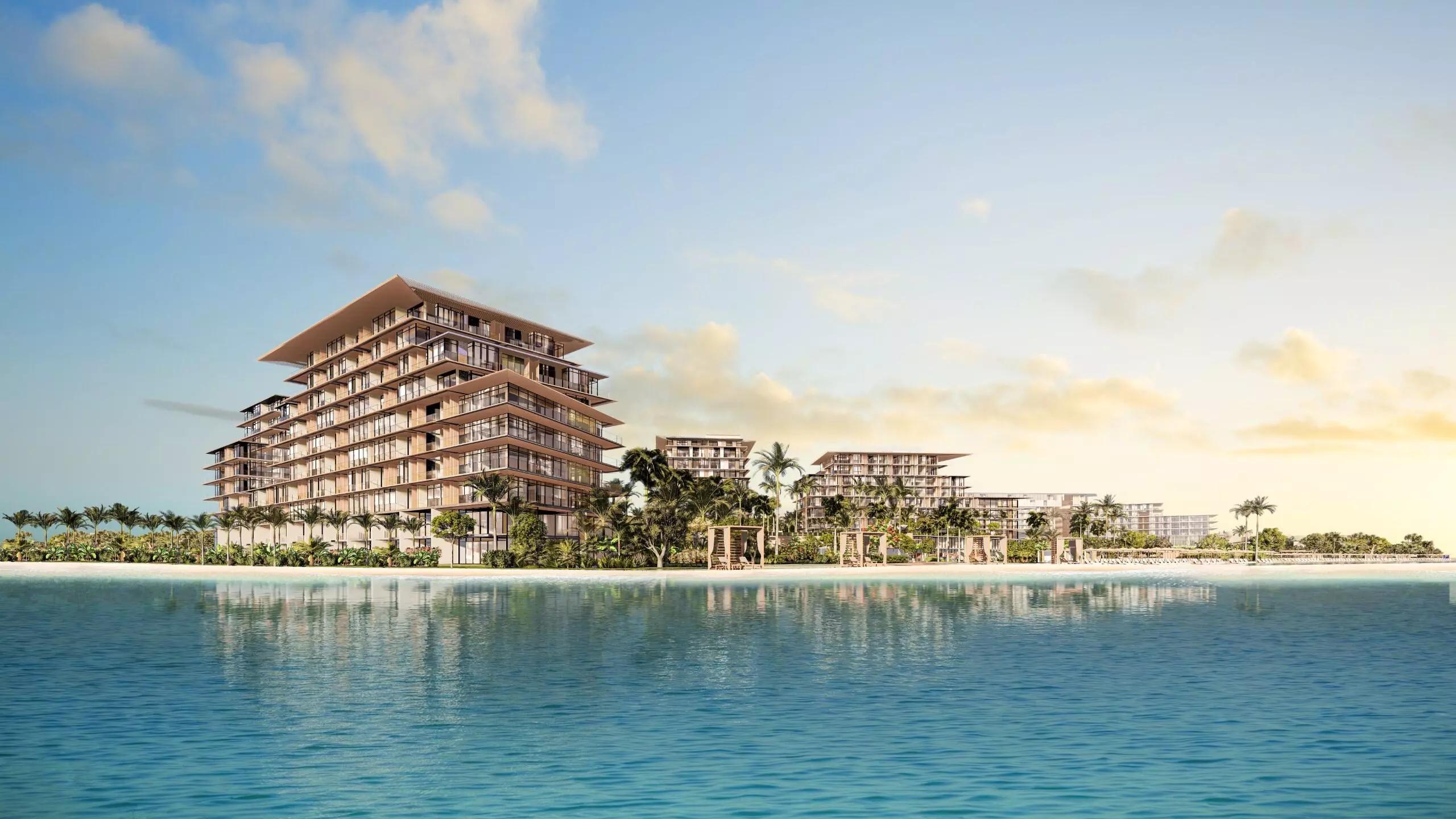 Rixos Bay beachfront amenity deck, Dubai Islands