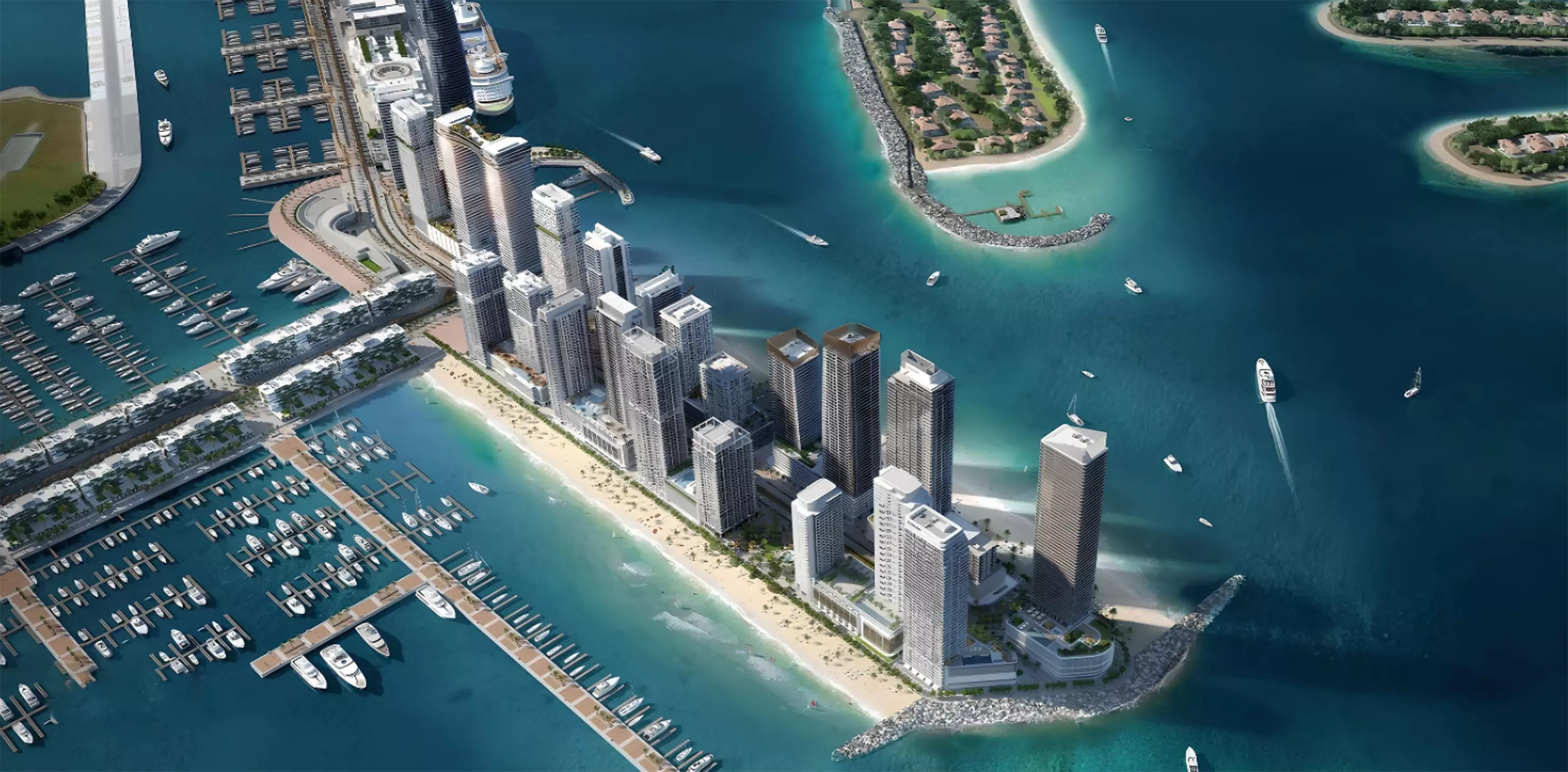 Emaar Beachgate lobby and building entrance, Emaar Beachfront