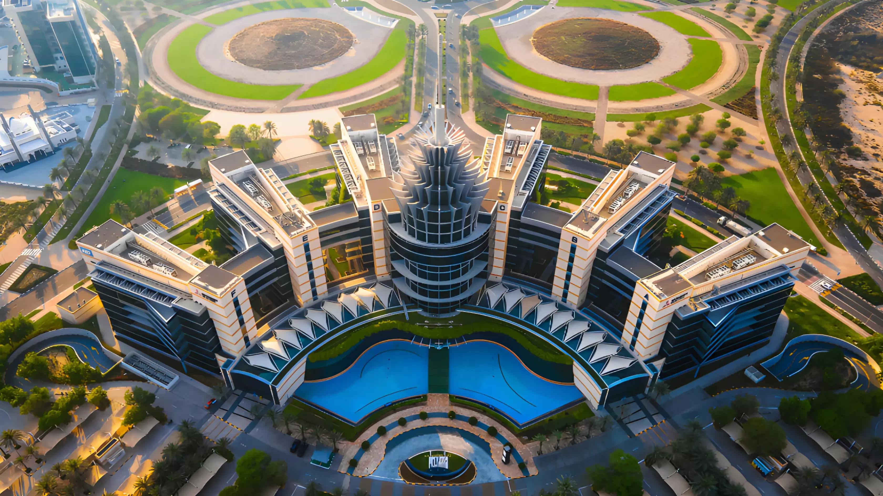 Aura Prestige exterior building render, Dubai Silicon Oasis, Dubai