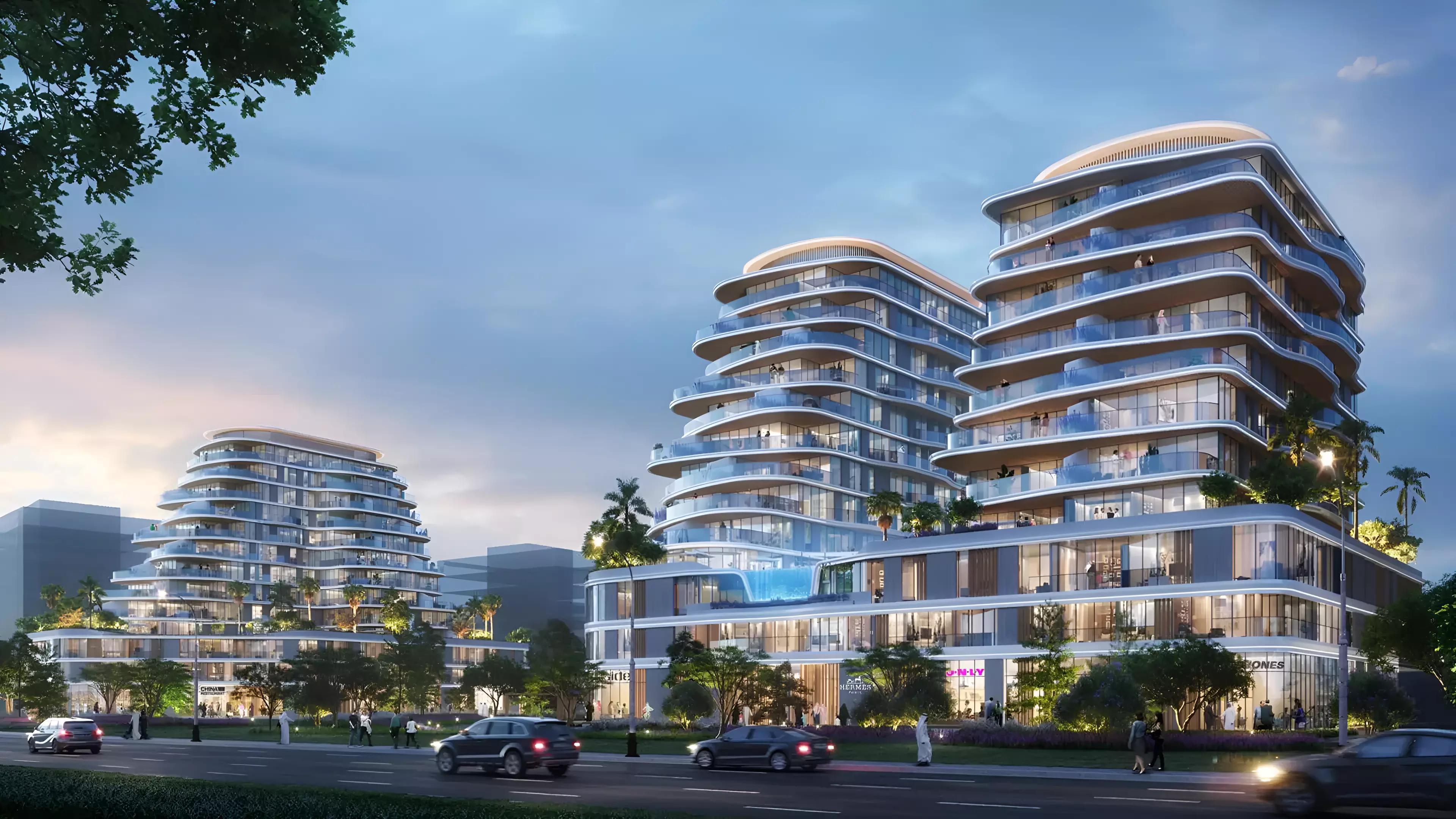 Zephyra residential tower exterior on Dubai Islands
