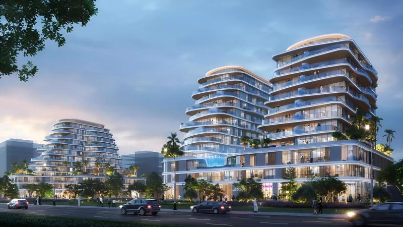Zephyra residential tower exterior on Dubai Islands