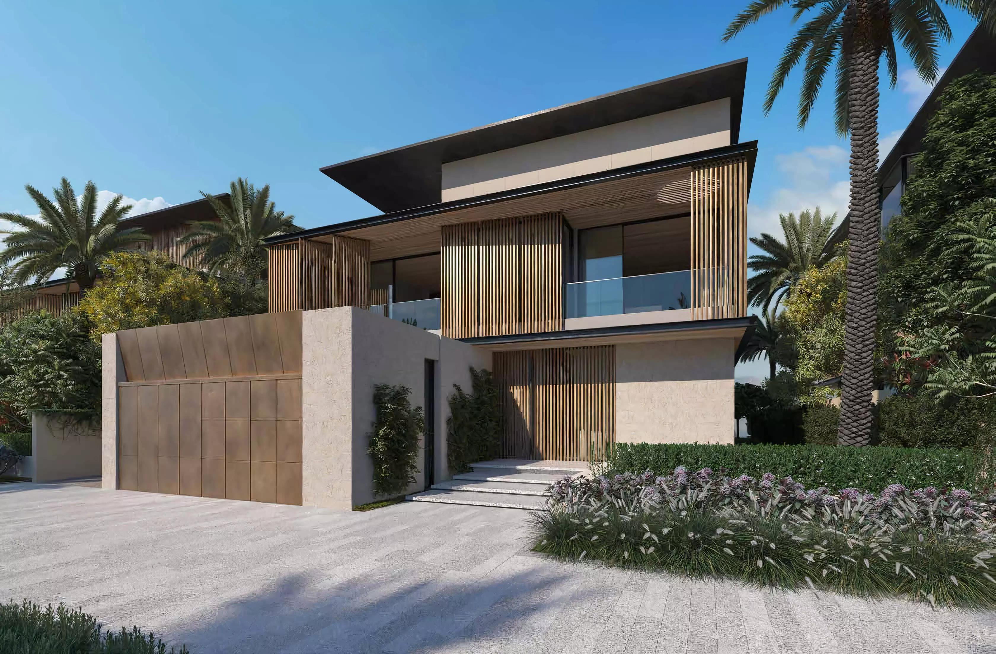 Palm Jebel Ali Frond I villa interior living space, Dubai