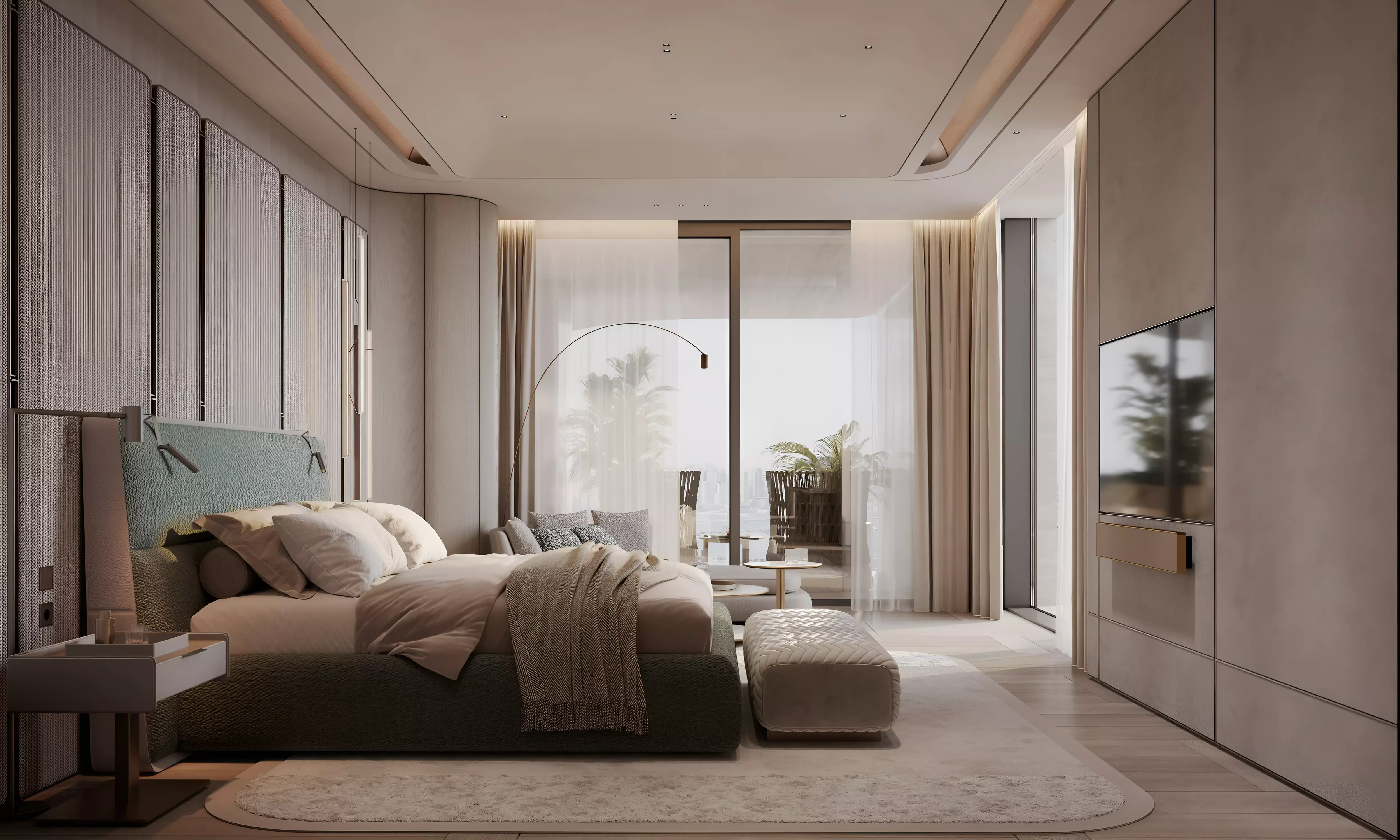 Beachfront view from The Alba Residences, Palm Jumeirah