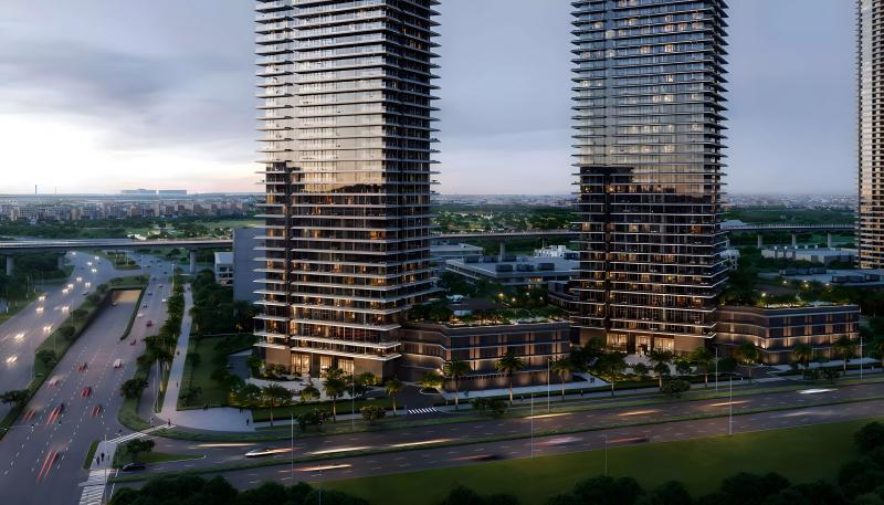 Altan residential building exterior at Dubai Creek Harbour, Emaar