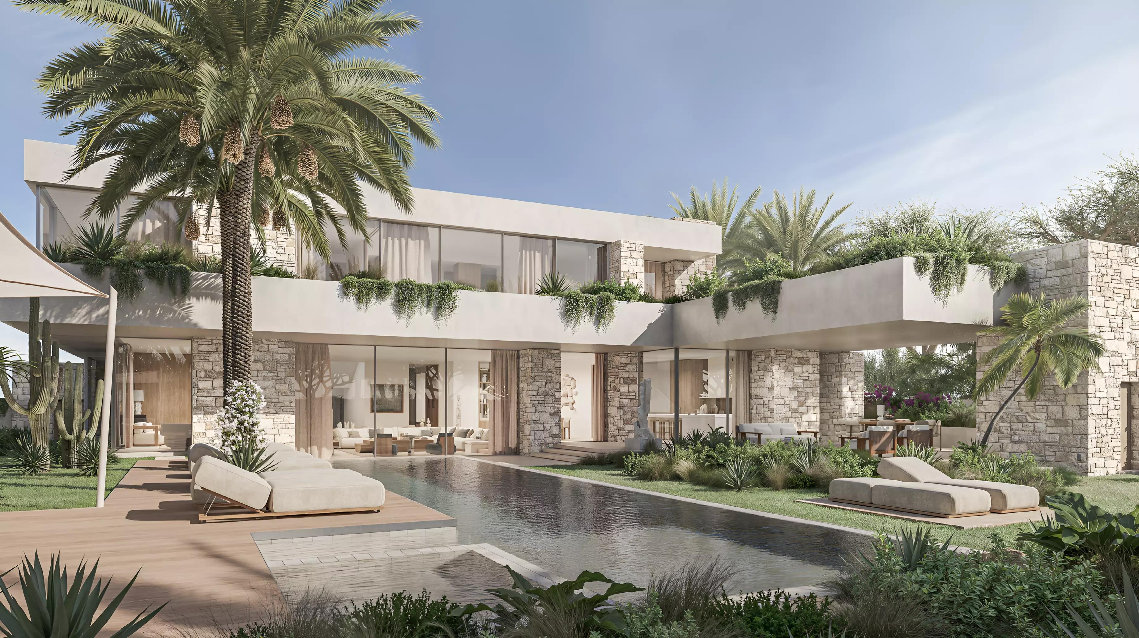 Bedroom interior in an Avra and Aurora villa, Dubai Hills Estate