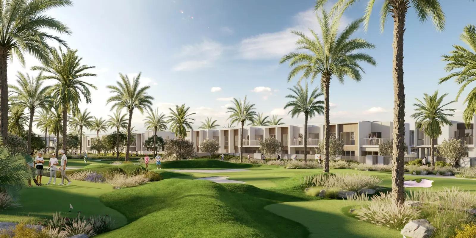 Talia townhouse living area interior, The Valley, Dubai