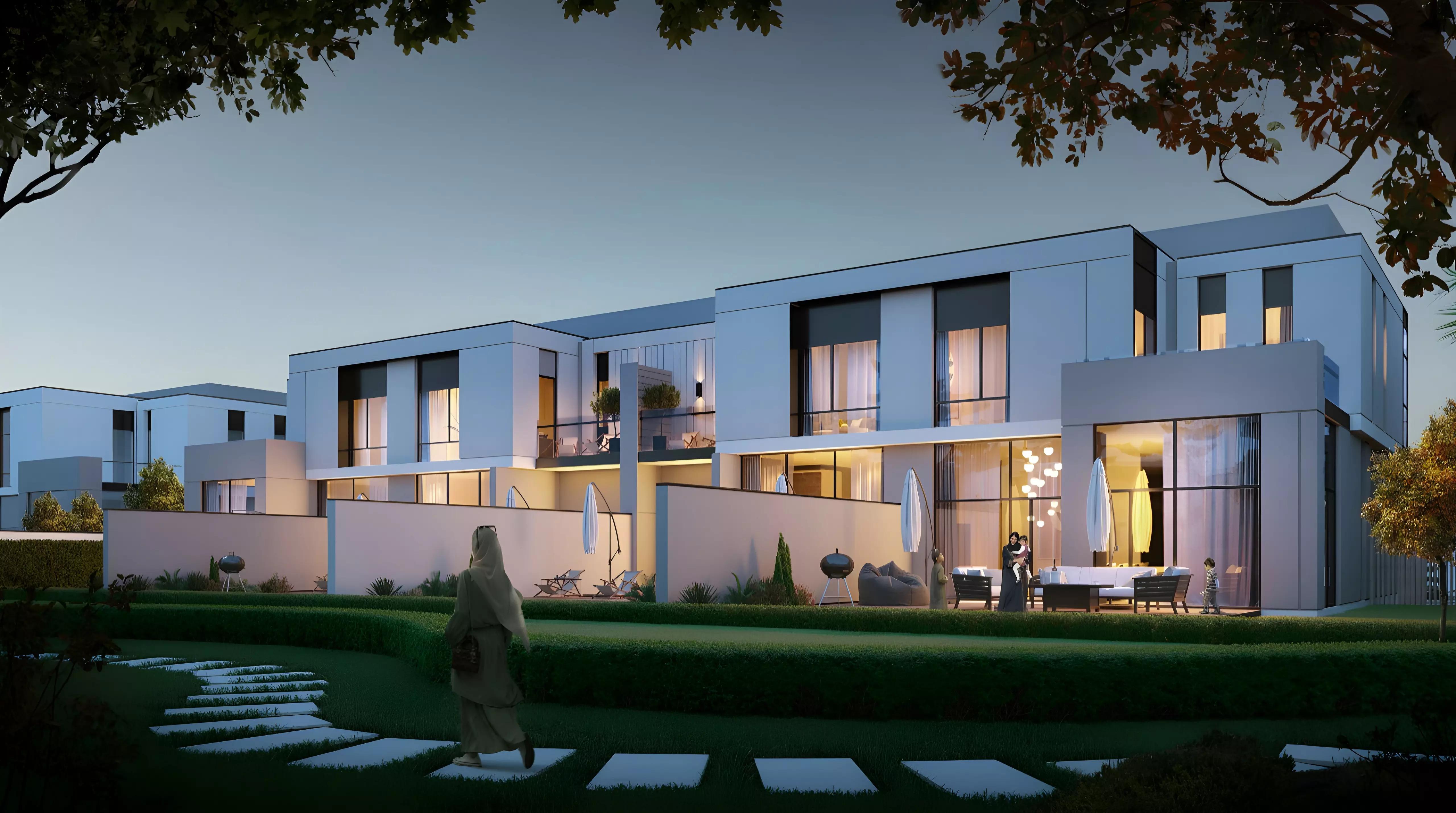 Murooj Al Furjan West townhouse landscaping, Al Furjan, Dubai