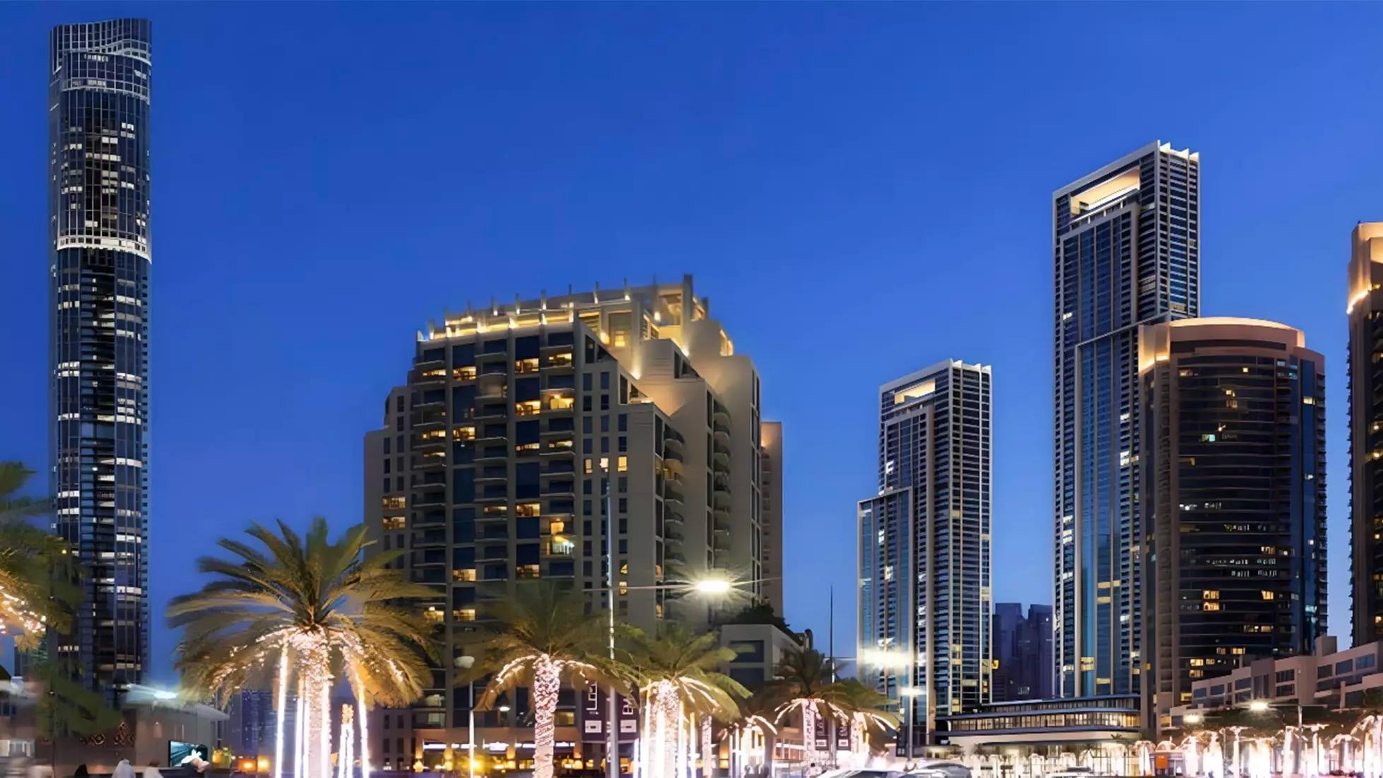 Forte Phase 2 tower exterior view, Downtown Dubai