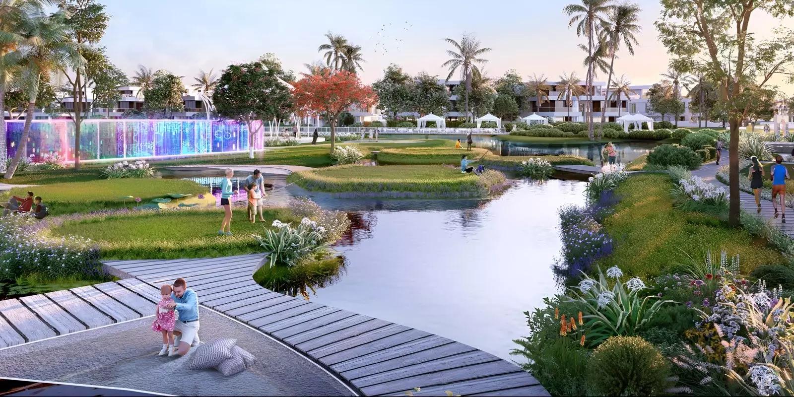 Interior living space in a Morocco Phase 2 unit, DAMAC Lagoons, Dubai