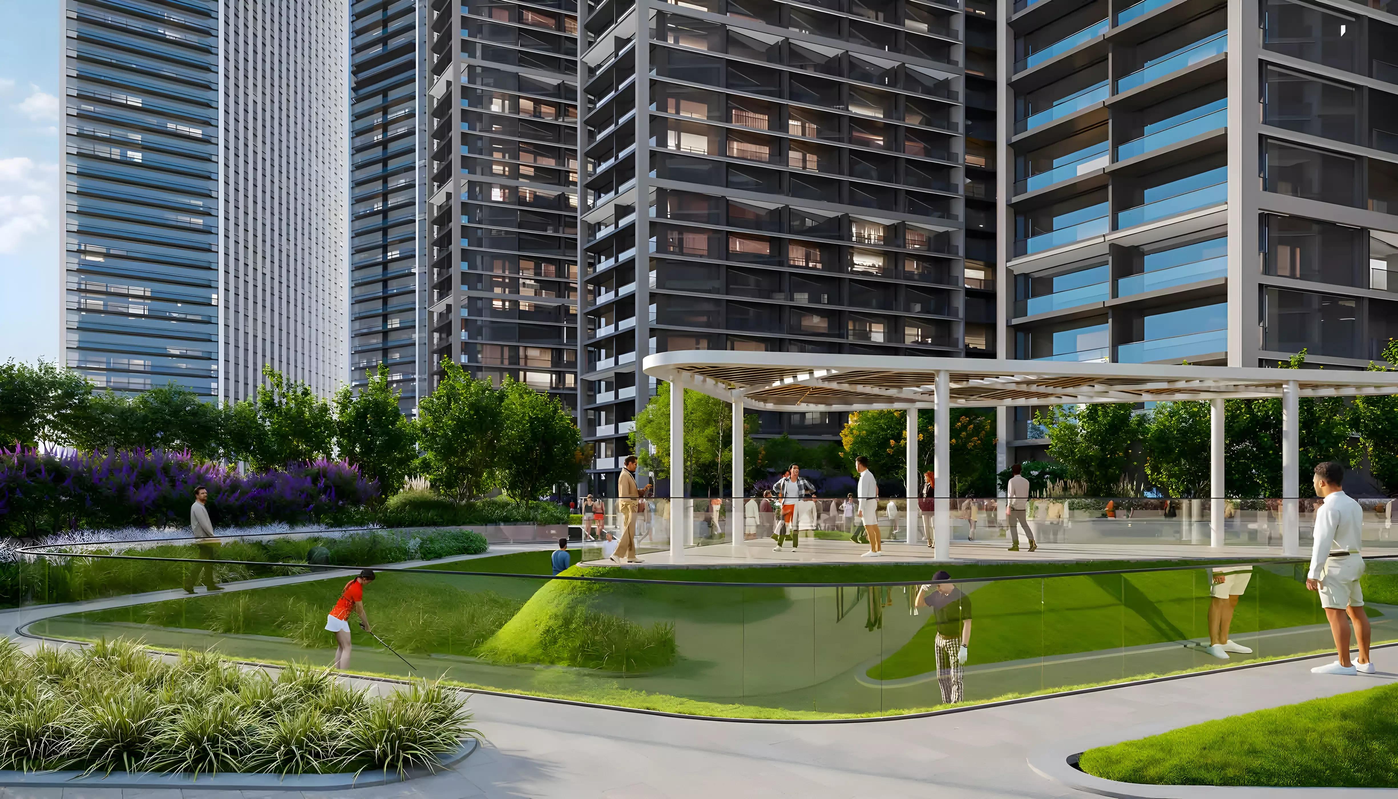 Restaurant and dining space at The Eden at Sobha Central