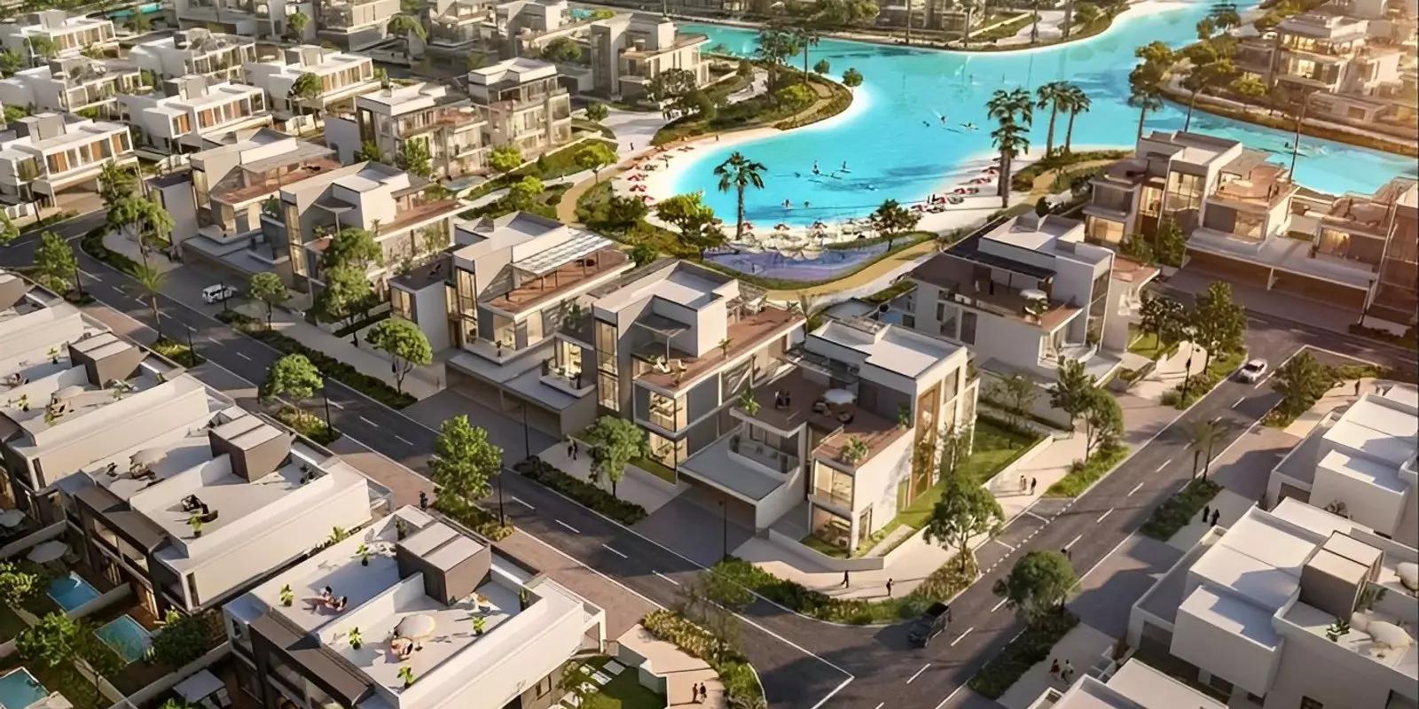 South Bay Phase 2 shared swimming pool area, Dubai South