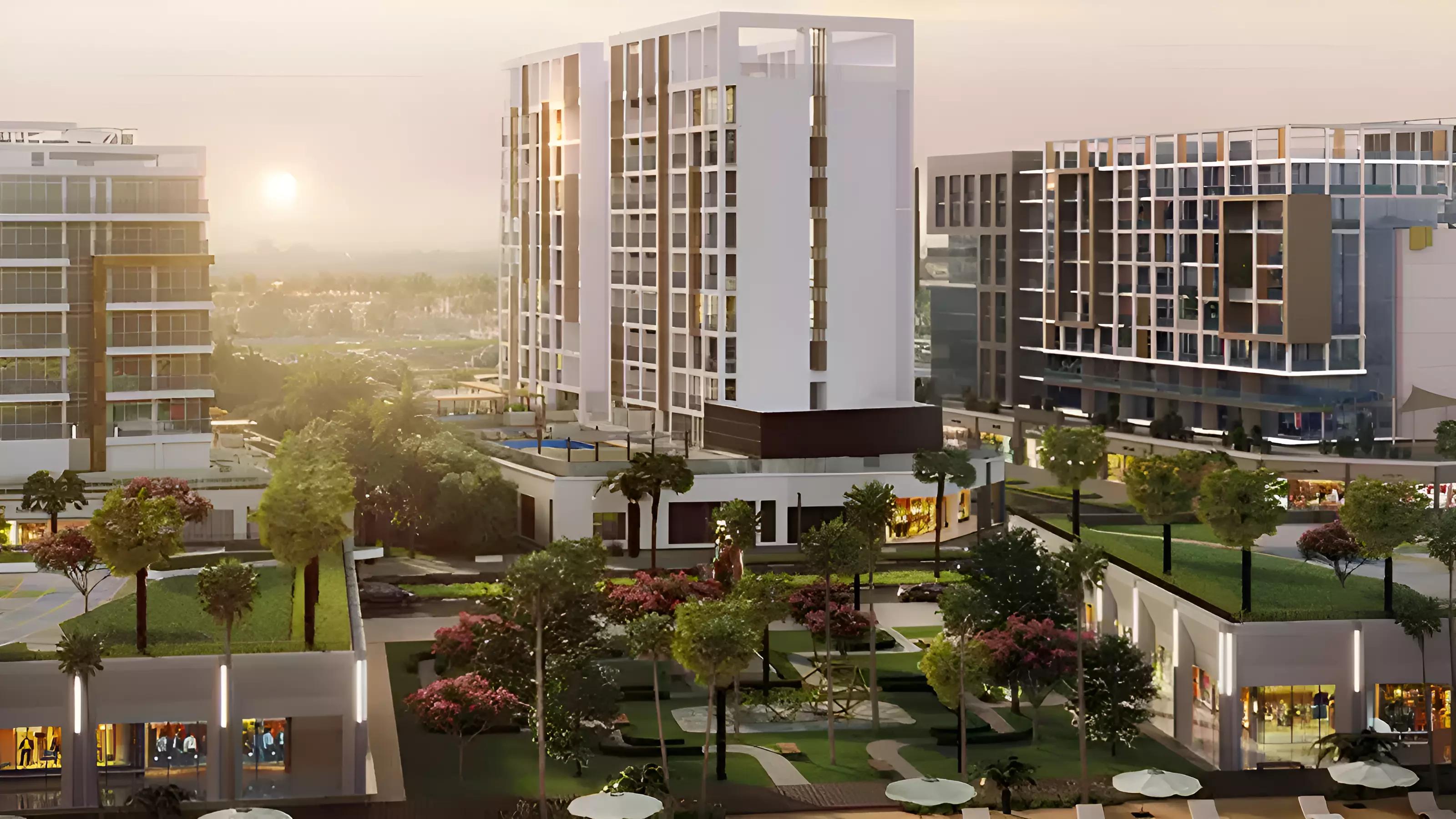 Riviera waterfront promenade view near Azizi Riviera 69, Meydan