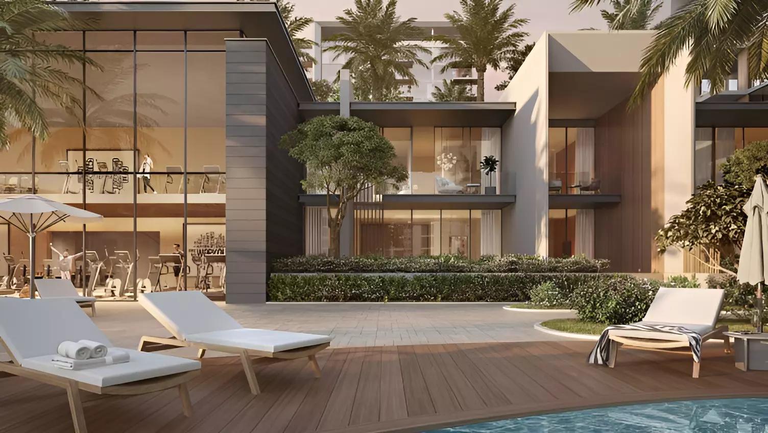 Naya Phase 2 building exterior view from street level, District One, Dubai