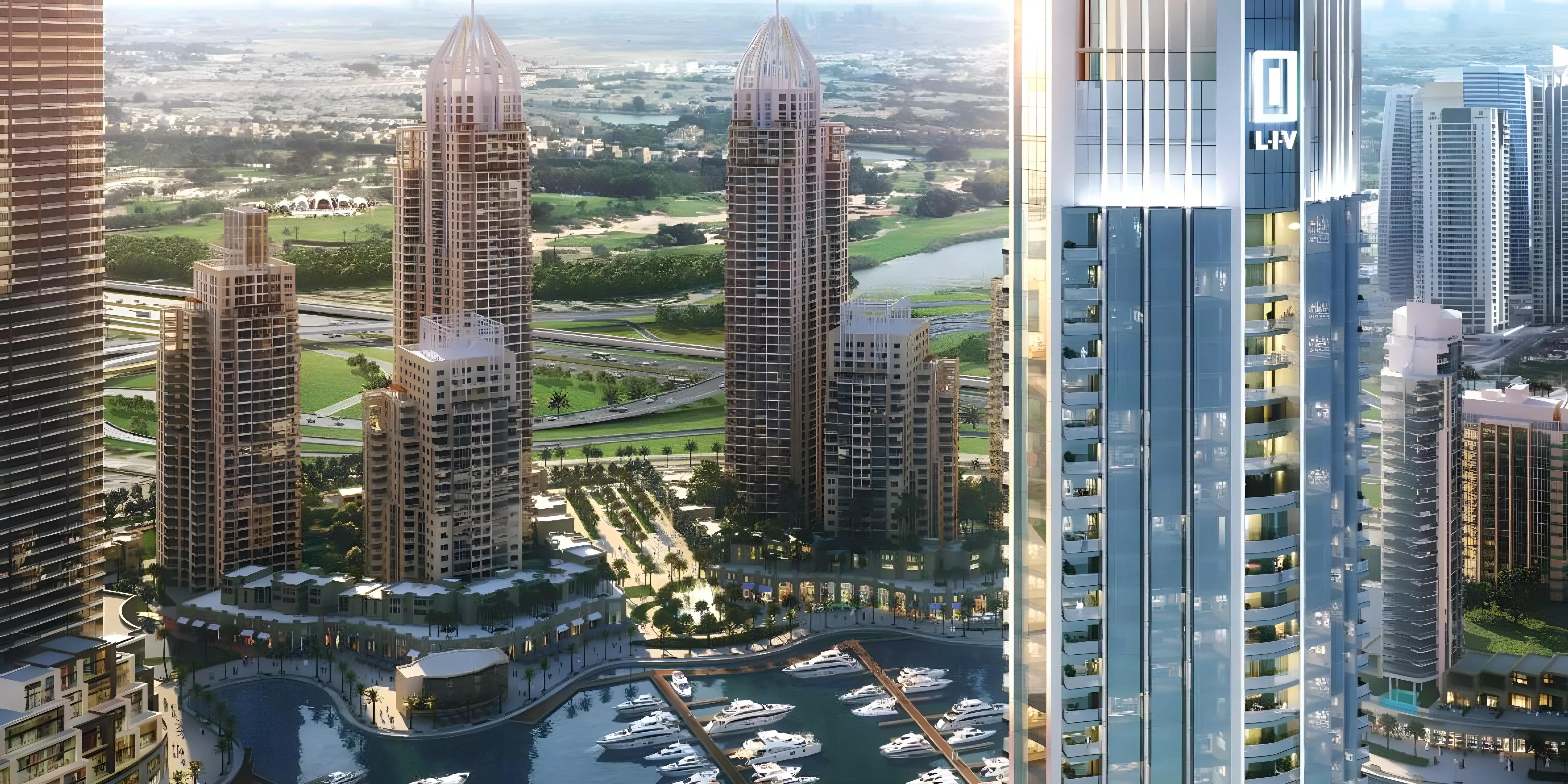 LIV Marina lobby and building entrance