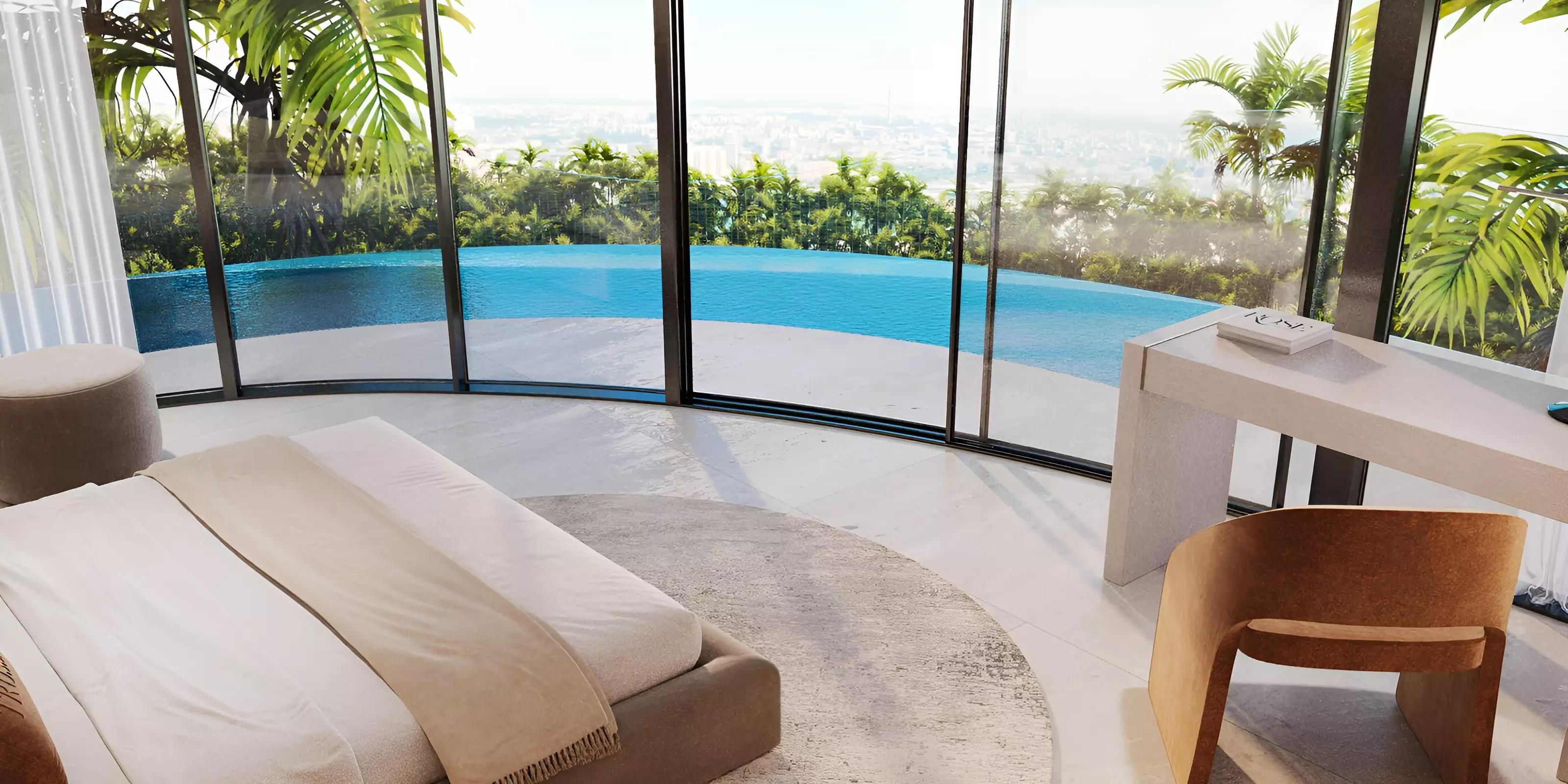 Trussardi Residences gymnasium and health club interior