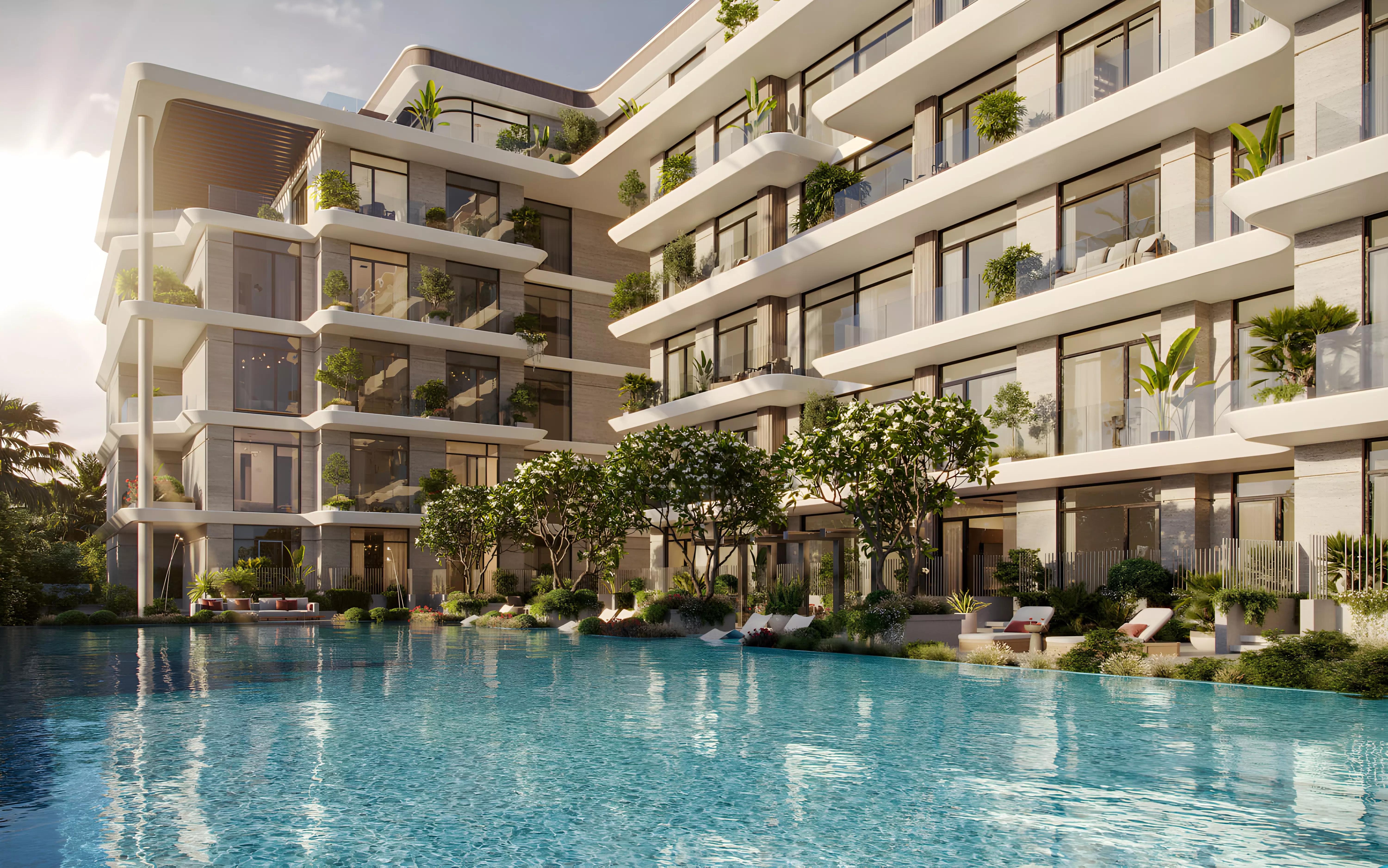 Émerge Residences indoor swimming pool area, Nad Al Sheba