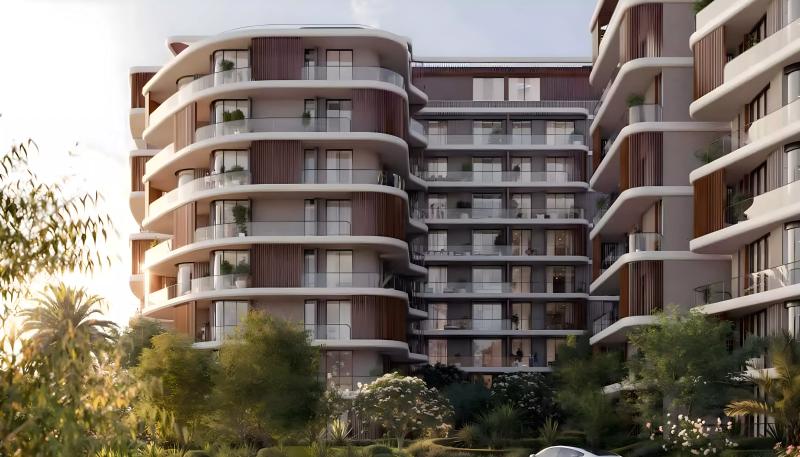 Exterior view of The Cape residential building at Al Barari, Dubai