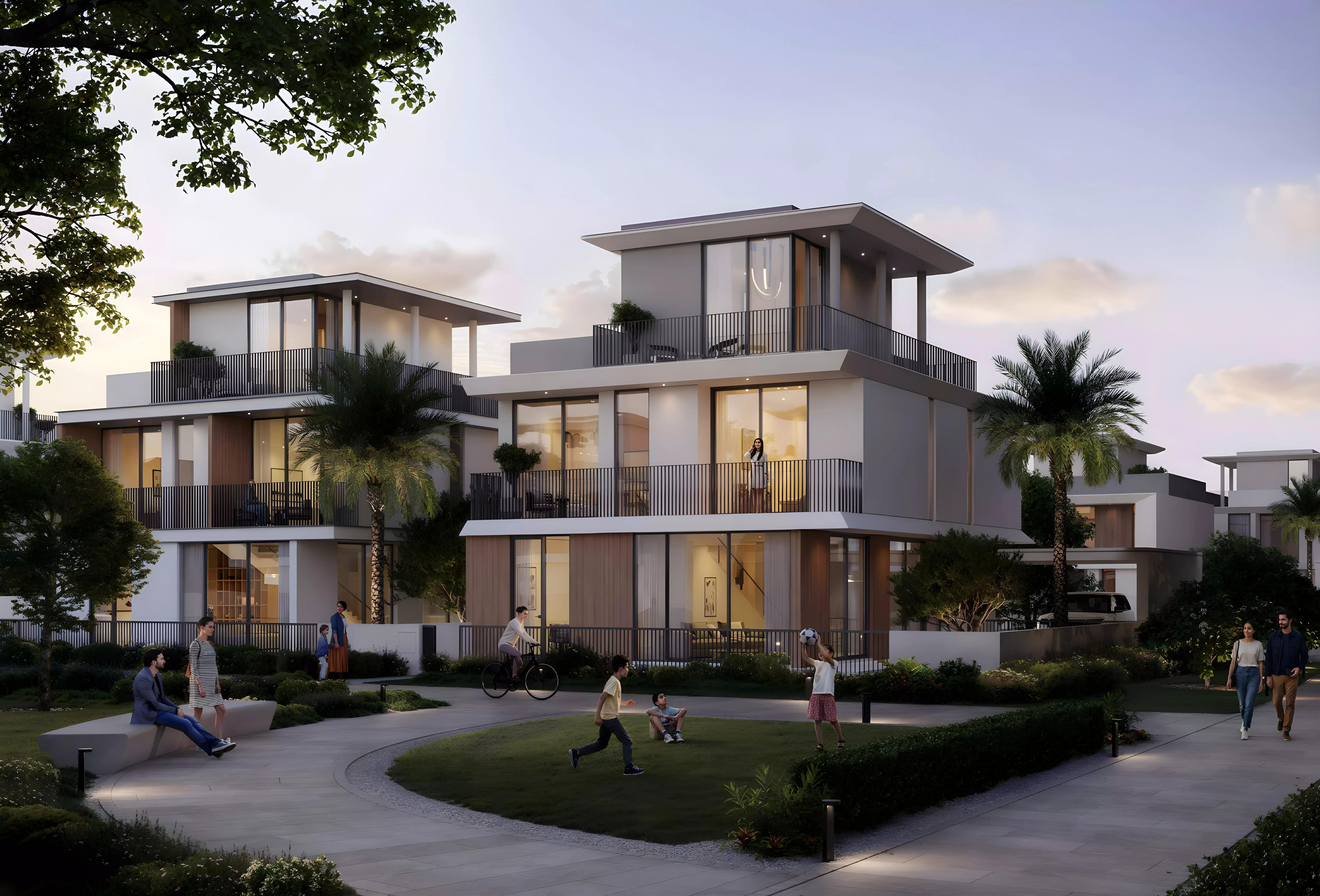 Selvara Phase 4 villa facade and driveway, Emaar, Dubai Investment Park 2