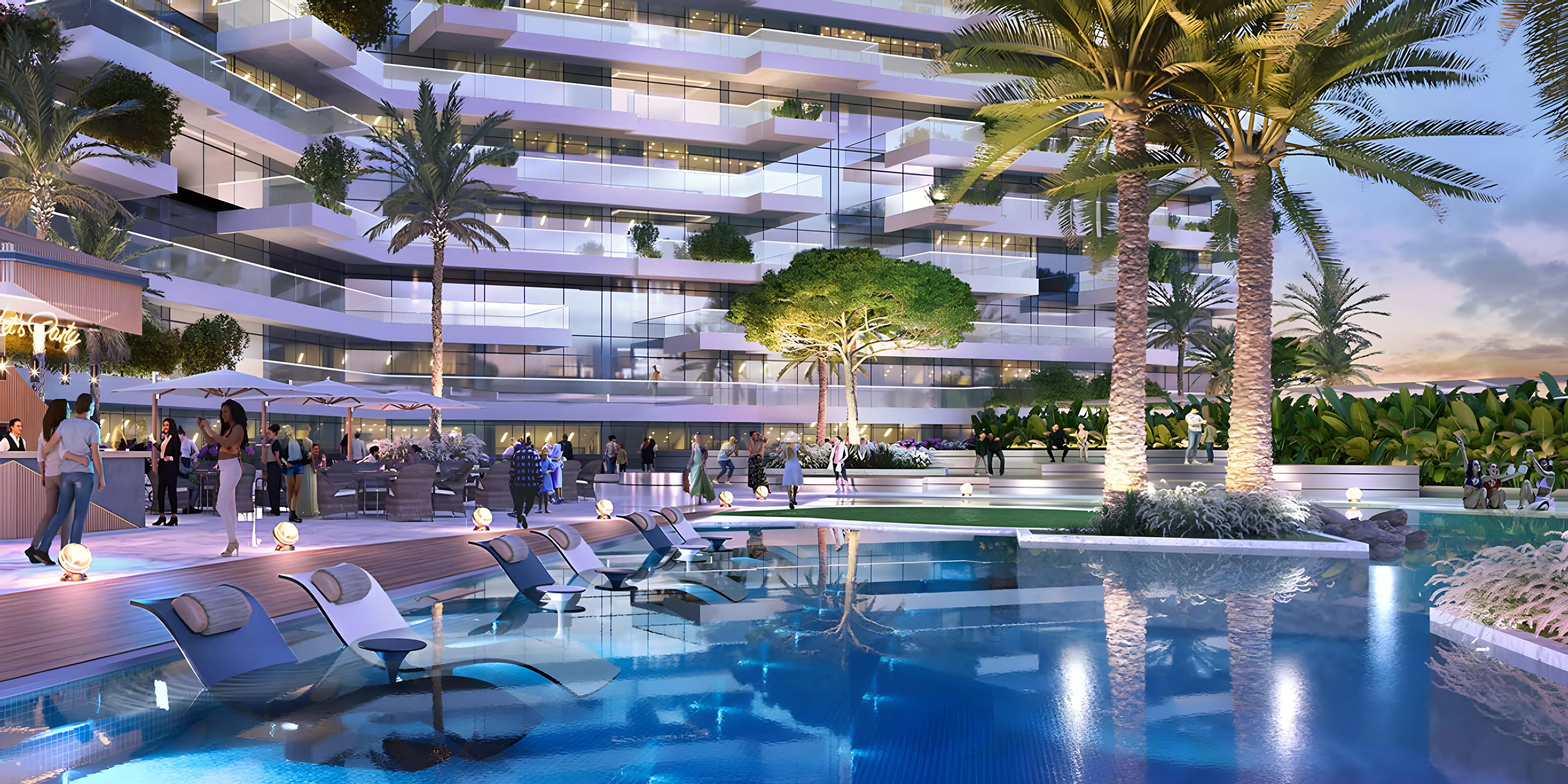 Golf Greens townhouse unit facade, DAMAC Hills, Dubai