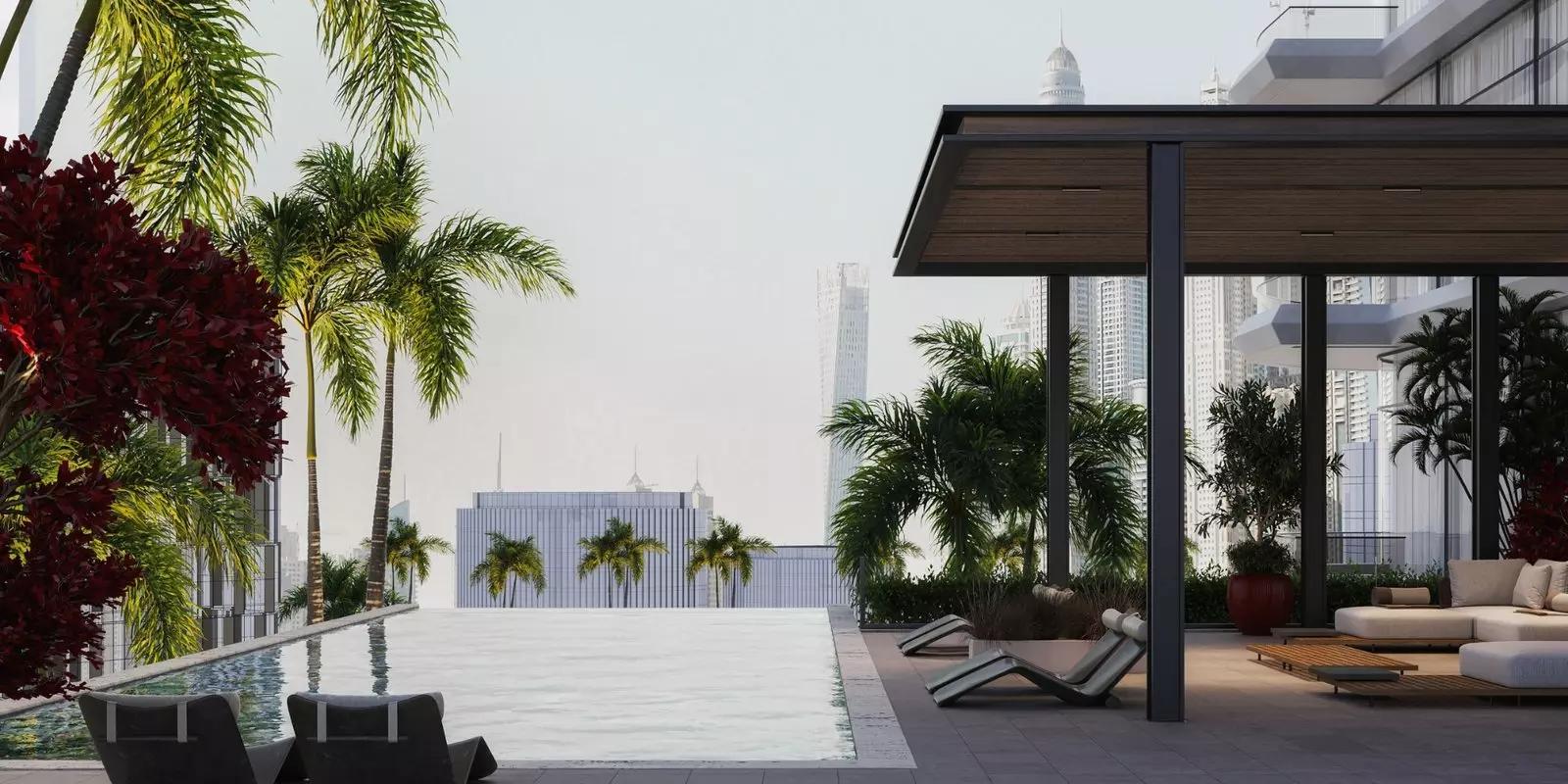 Aveline Residences kitchen interior, Jumeirah Village Circle, Dubai