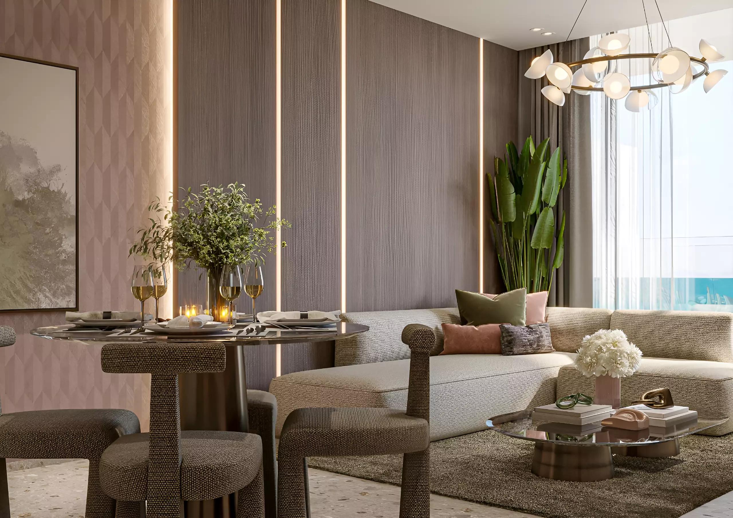 Apartment interior at Lucky Oasis Residence, Jumeirah Village Circle, Dubai