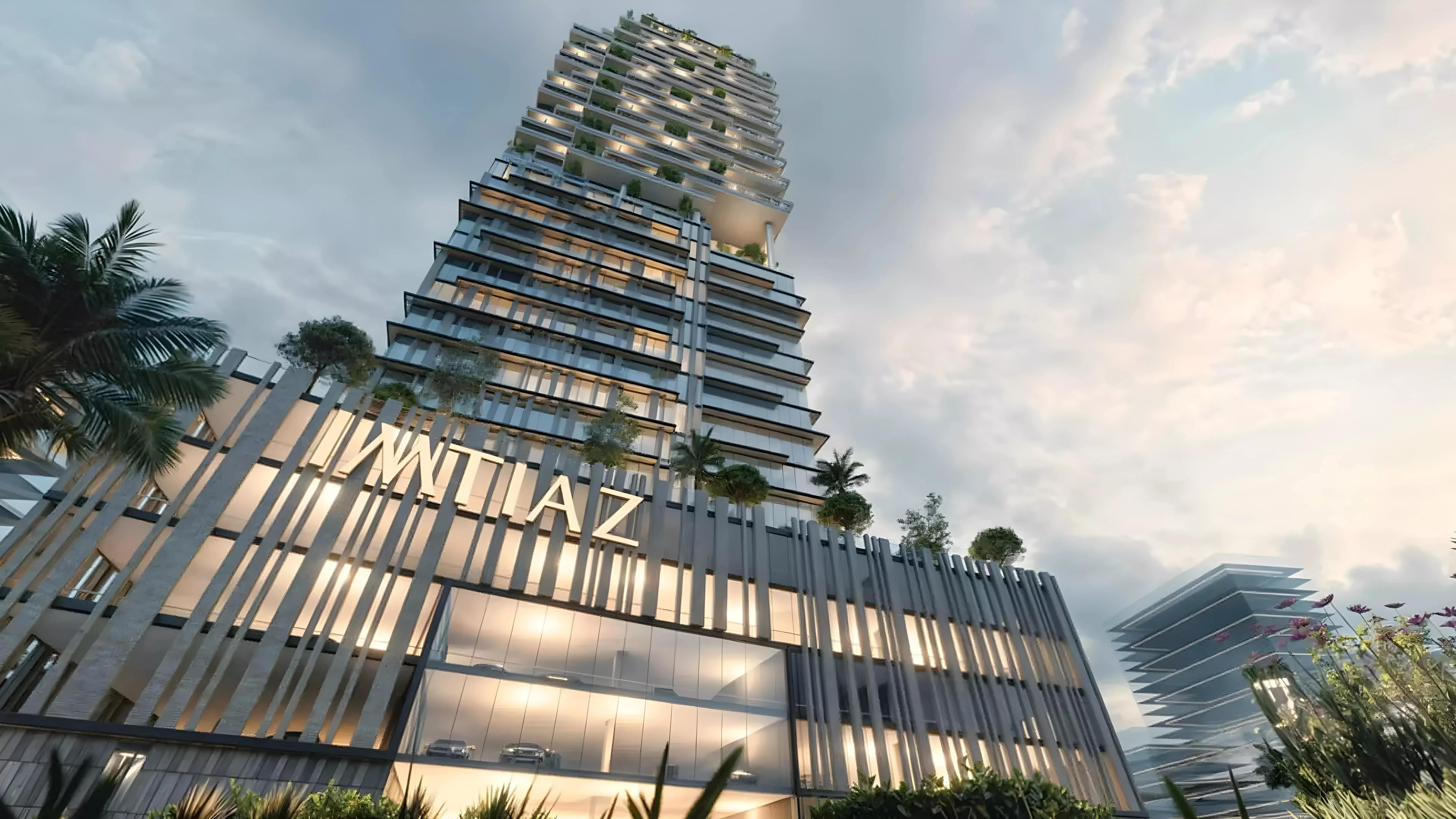 Cove Boulevard exterior facade by Imtiaz Developments, Dubai Land Residence Complex