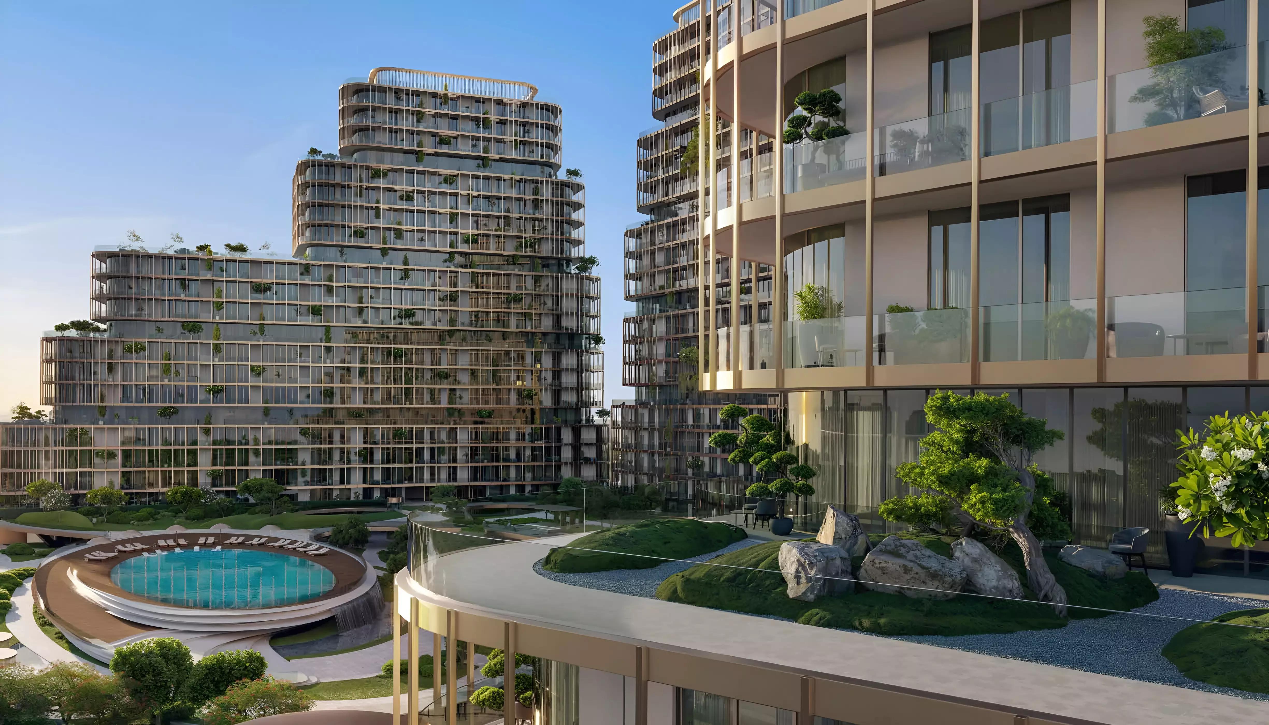 Hado by Beyond exterior building facade, Dubai Islands