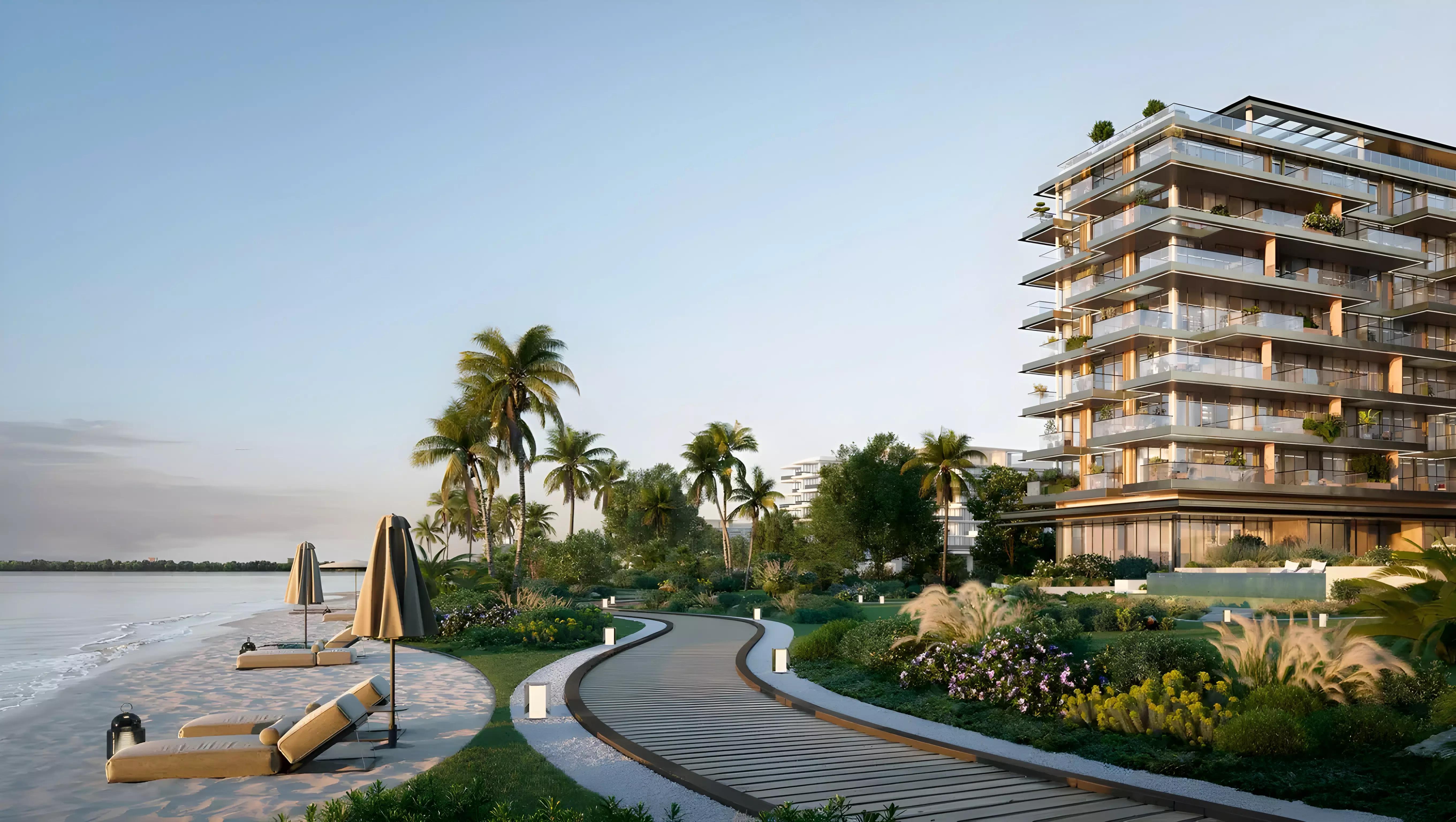 Cheval Residences architectural detail, Dubai Islands