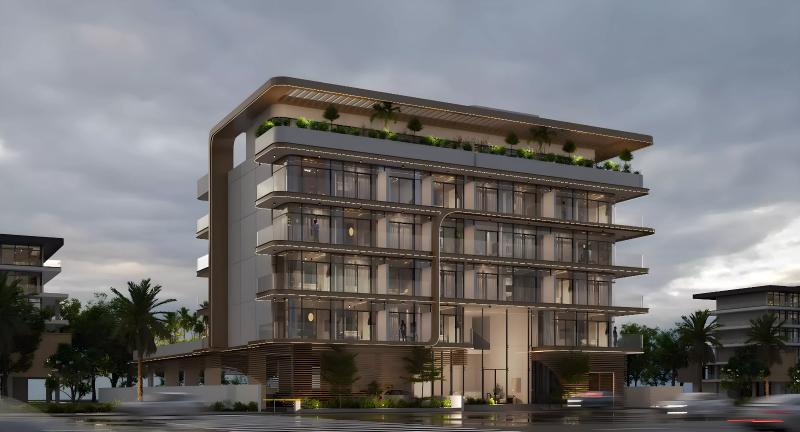 Elevia Residences Phase 2 exterior building facade, Al Warsan, Dubai