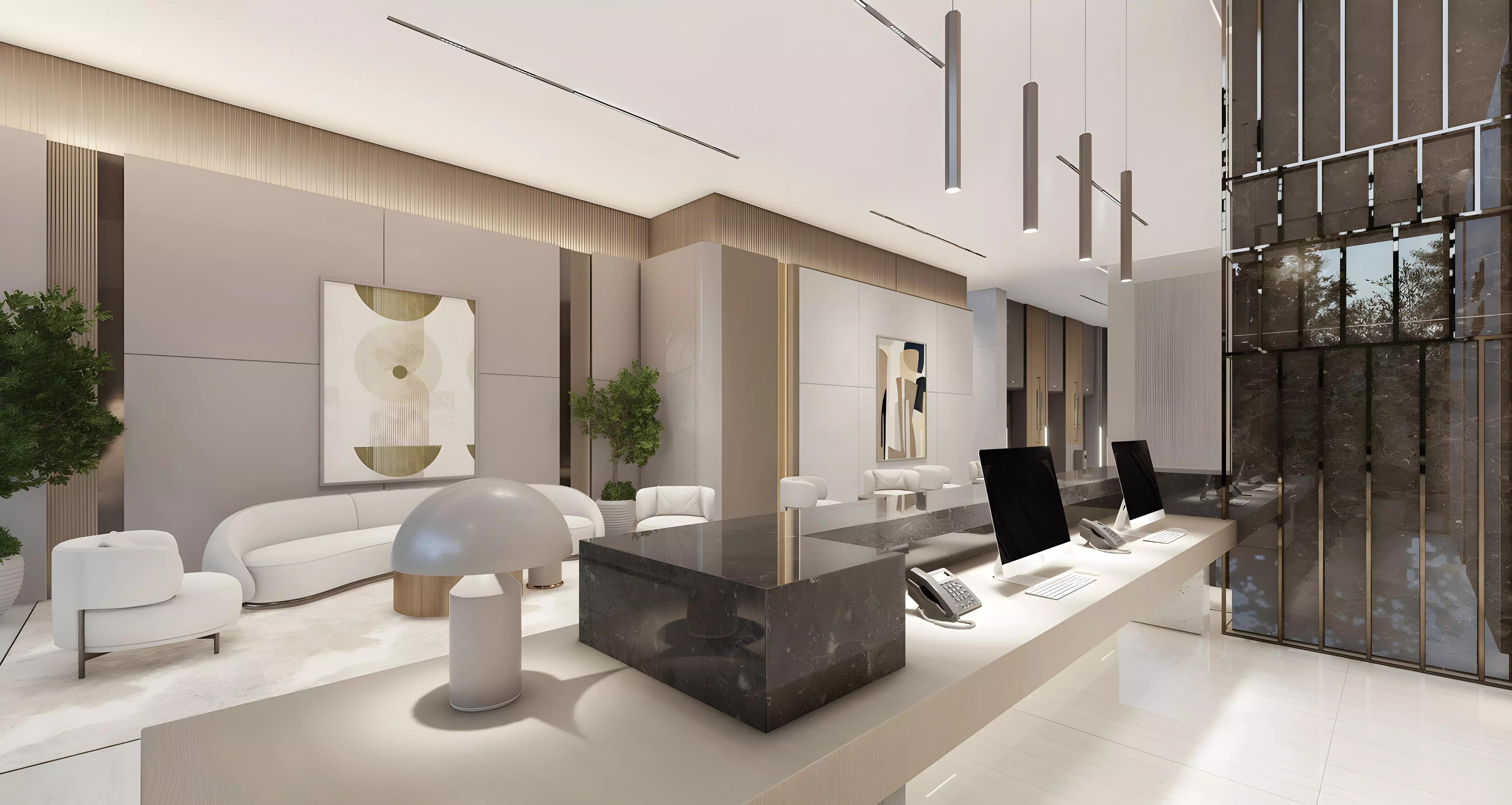Vista Meydan landscaped gardens and outdoor communal area, Bukadra