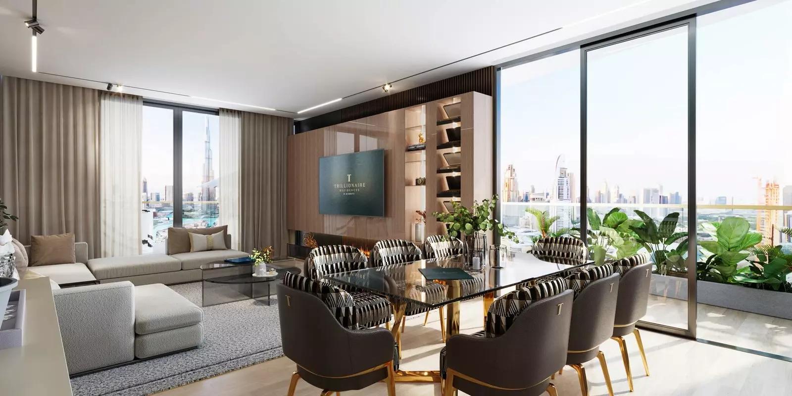 Bedroom interior at Trillionaire Residences, Business Bay