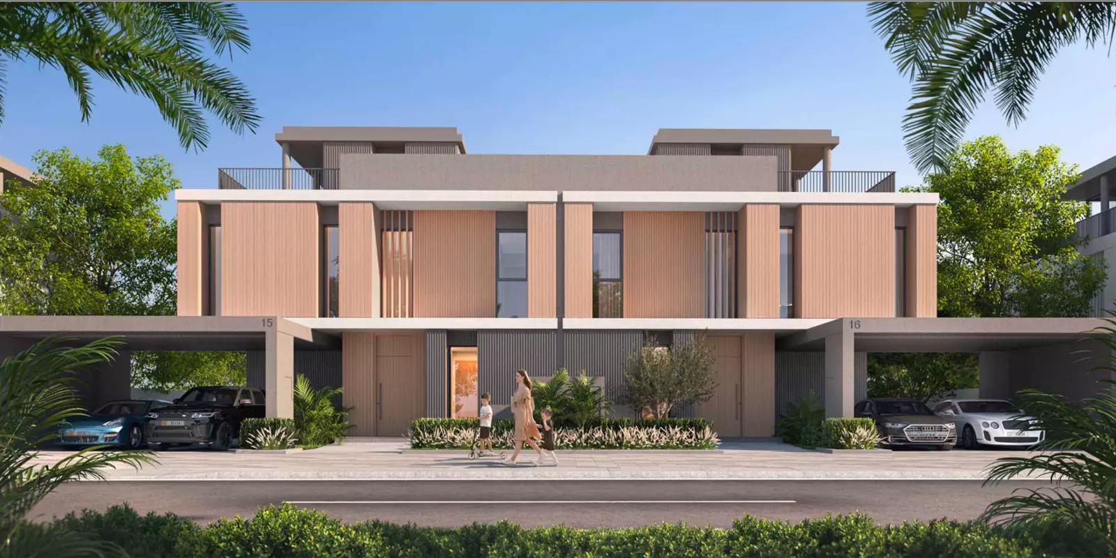Fairway Villas Phase 3 exterior view at Emaar South, Dubai