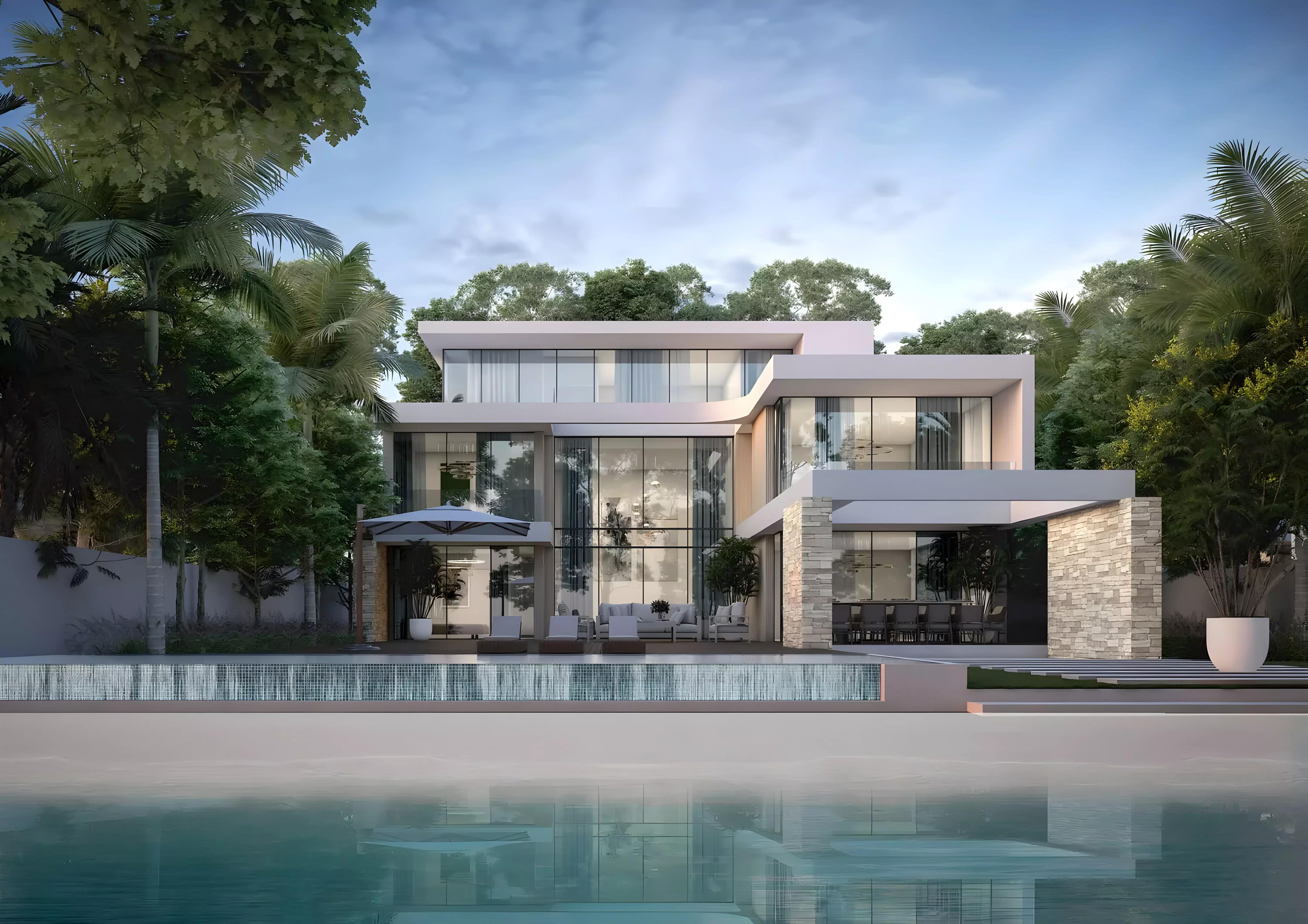 The Acres Phase 2 villa cluster streetscape, Dubai Land