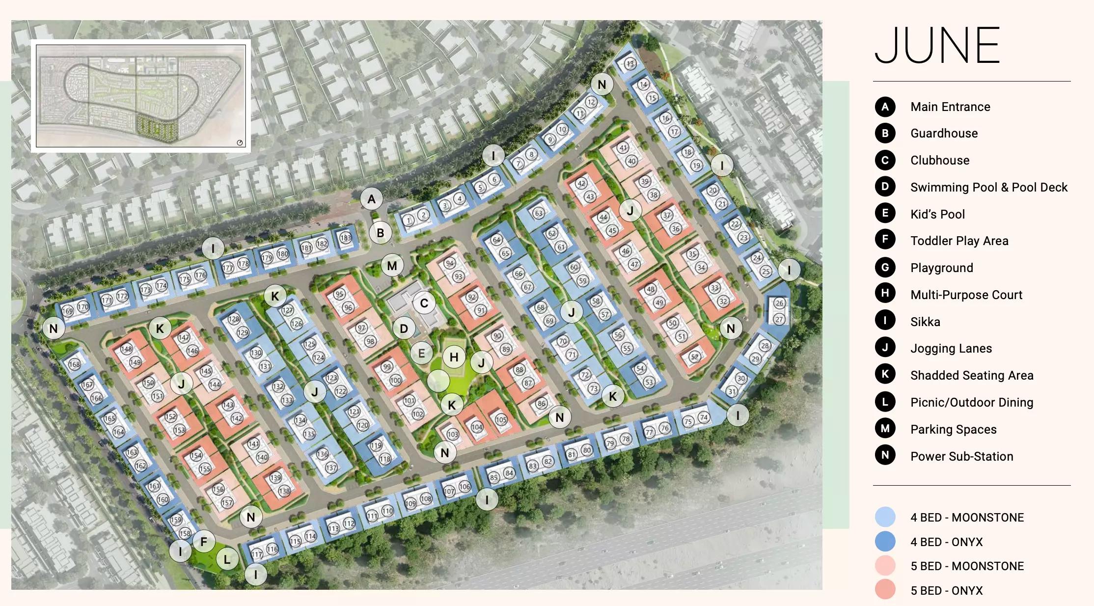 June master plan layout, Arabian Ranches 3, Dubai