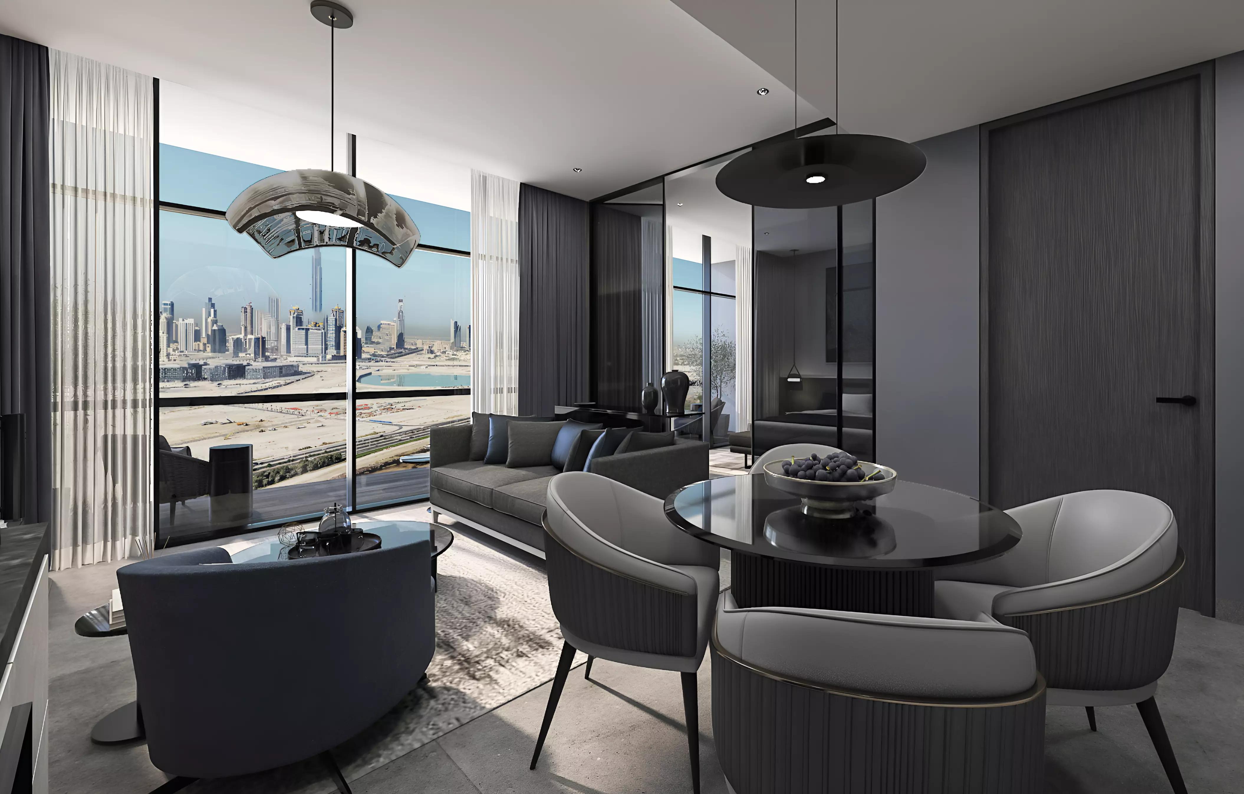 The Waterway exterior facade view, Sobha Hartland II, Bukadra, Dubai