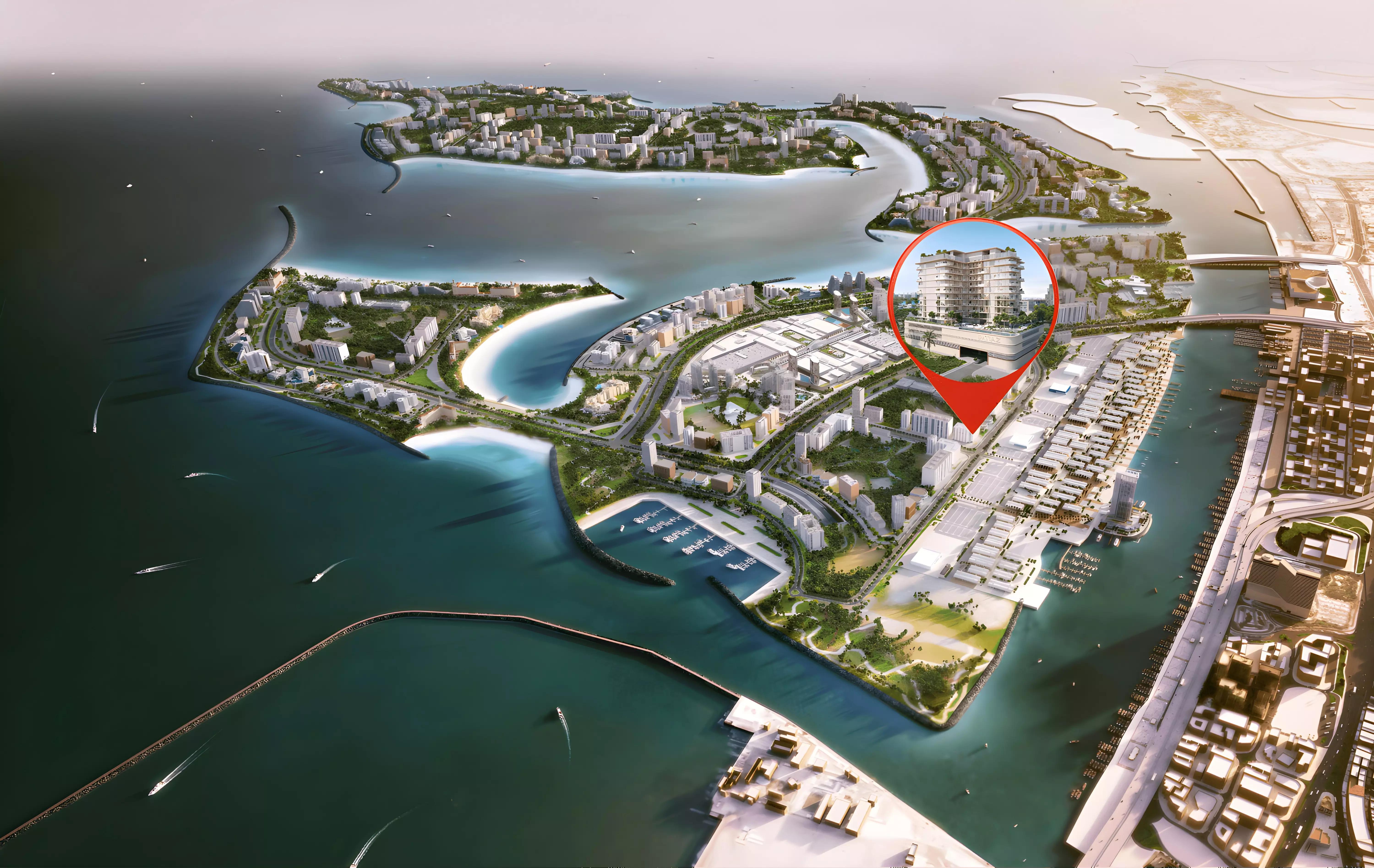 Sunset Bay Grand master plan layout, Dubai Islands, Dubai